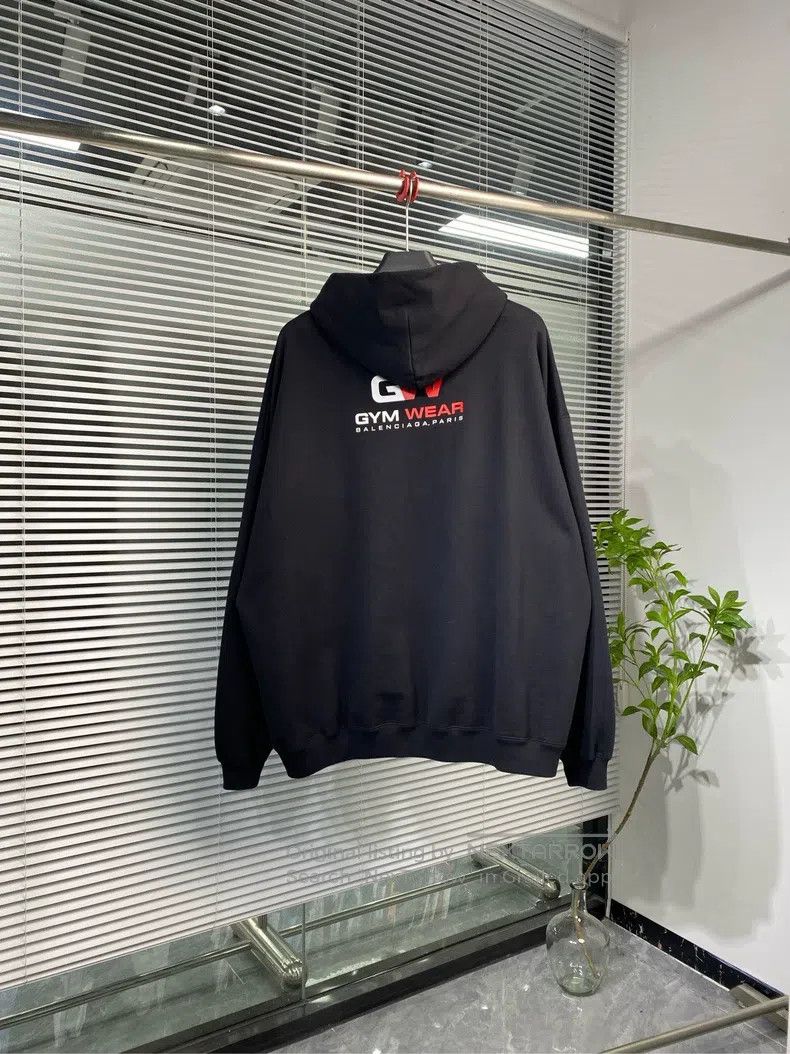 Balenciaga Balenciaga GW jacket, zip-up hooded sweatshirt, black, loo Size US S / EU 44-46 / 1 - 2 Thumbnail