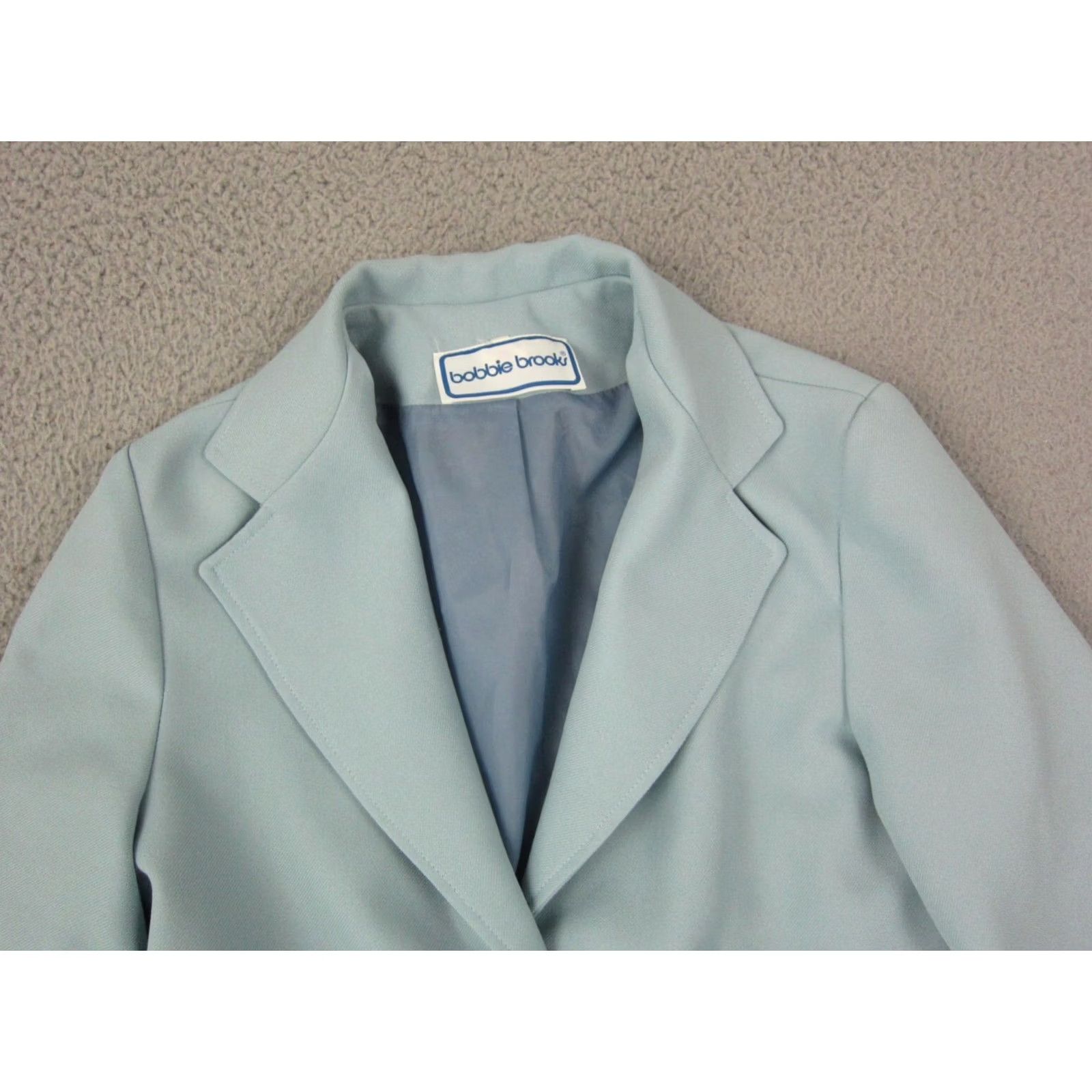 Vintage VINTAGE Bobbie Brooks Jacket Womens Small Blue 70s Ladies Blazer Career Work Size S / US 4 / IT 40 - 2 Thumbnail