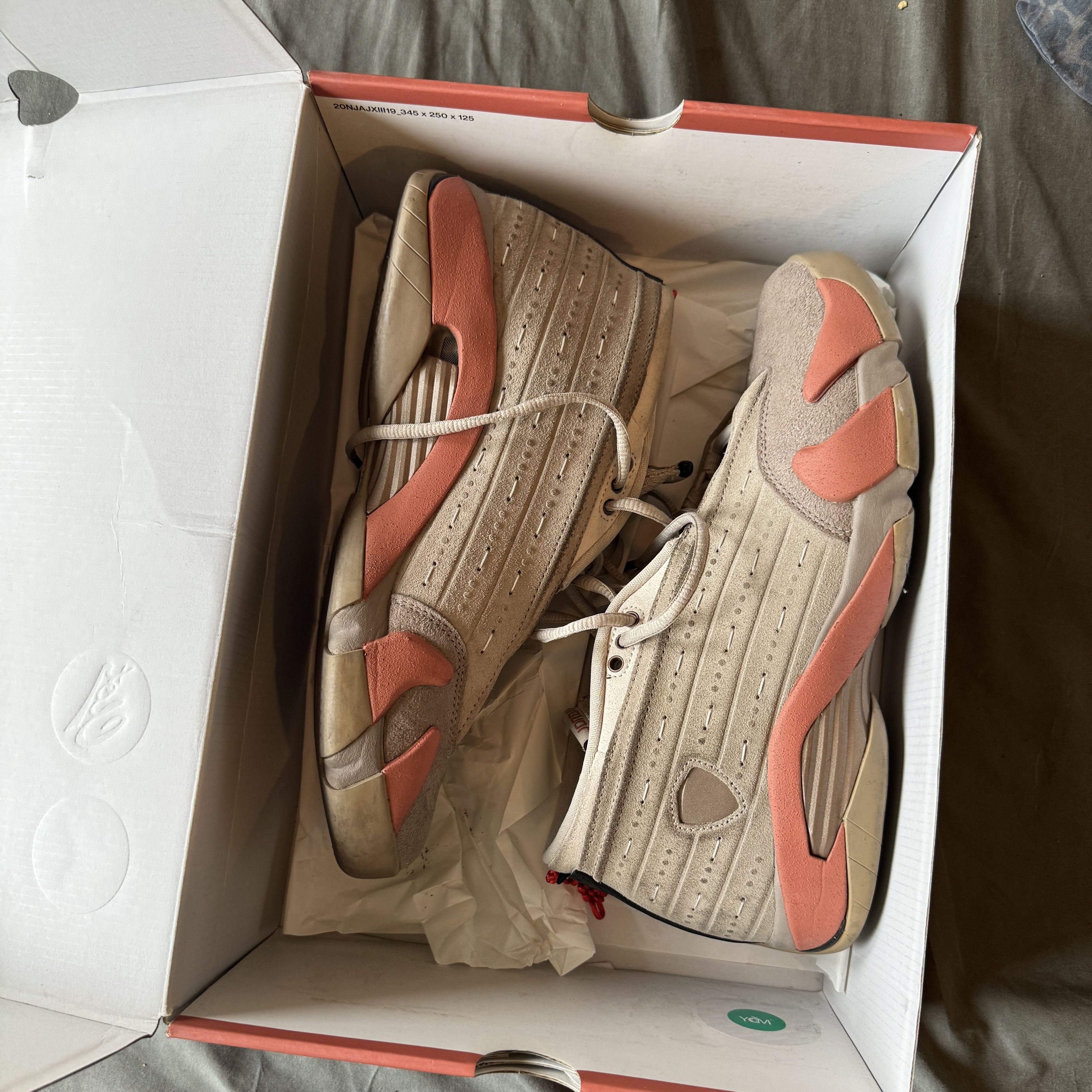 CLOT × Jordan Brand CLOT x Air Jordan 14 Retro Low 'Terracotta' Size US 9.5 / EU 42-43 - 13 Thumbnail