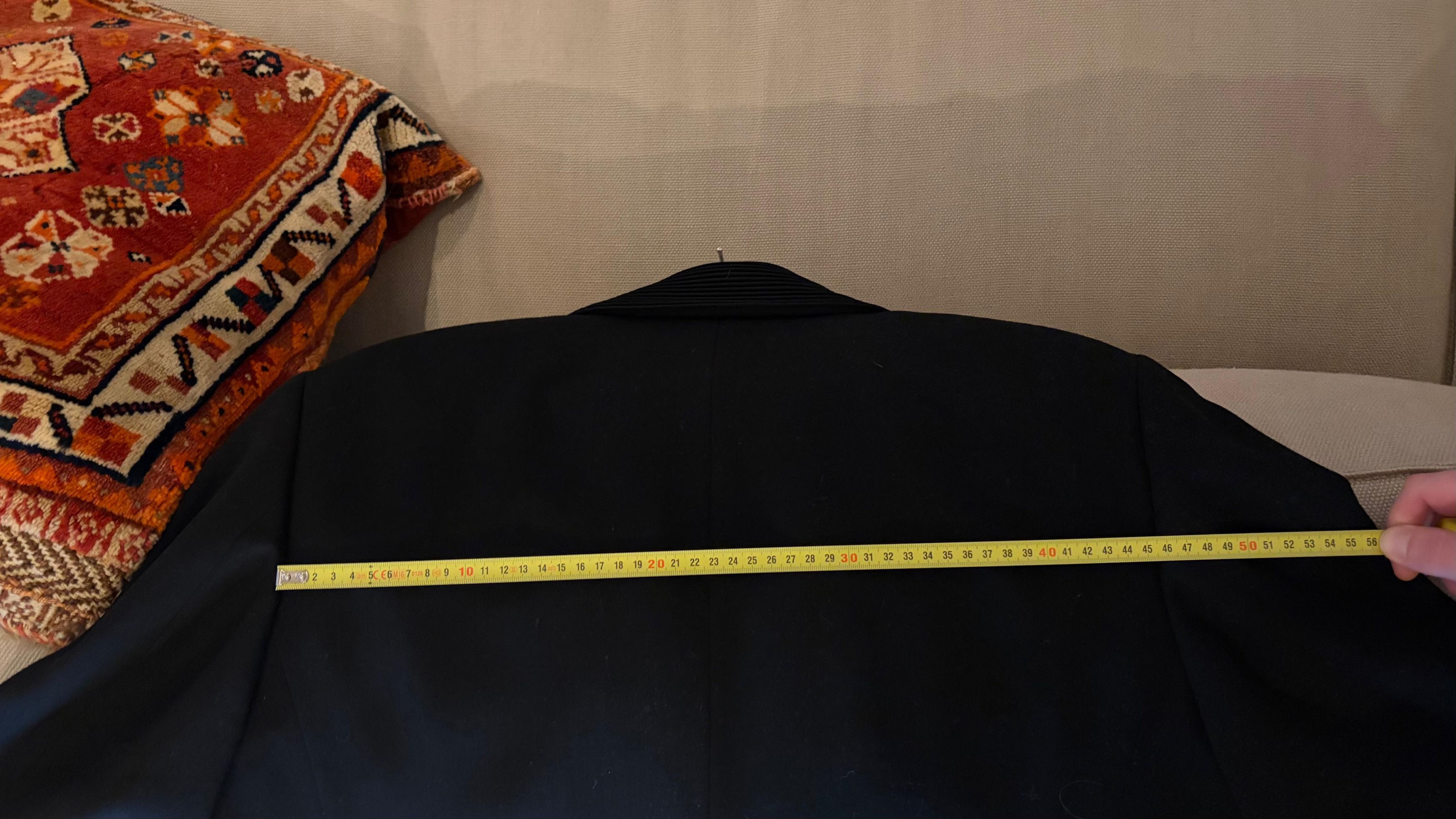 Issey Miyake Issey Miyake Black Blazer With Pleated Collar/Lapel Size 52L - 9 Thumbnail
