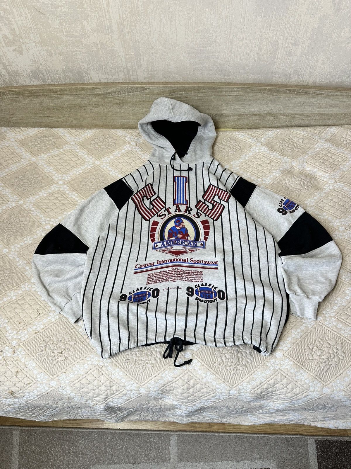 NFL 🔥 90s NFL Vintage Football Hoodie Sweatshirt CIS USA Size US M / EU 48-50 / 2 - 6 Thumbnail