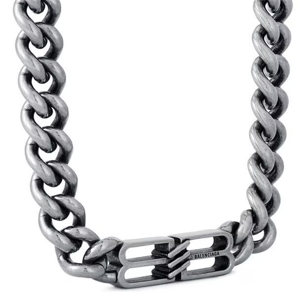Balenciaga o1g2r1mq0424 Size: S Necklace in Silver Size ONE SIZE - 2 Thumbnail