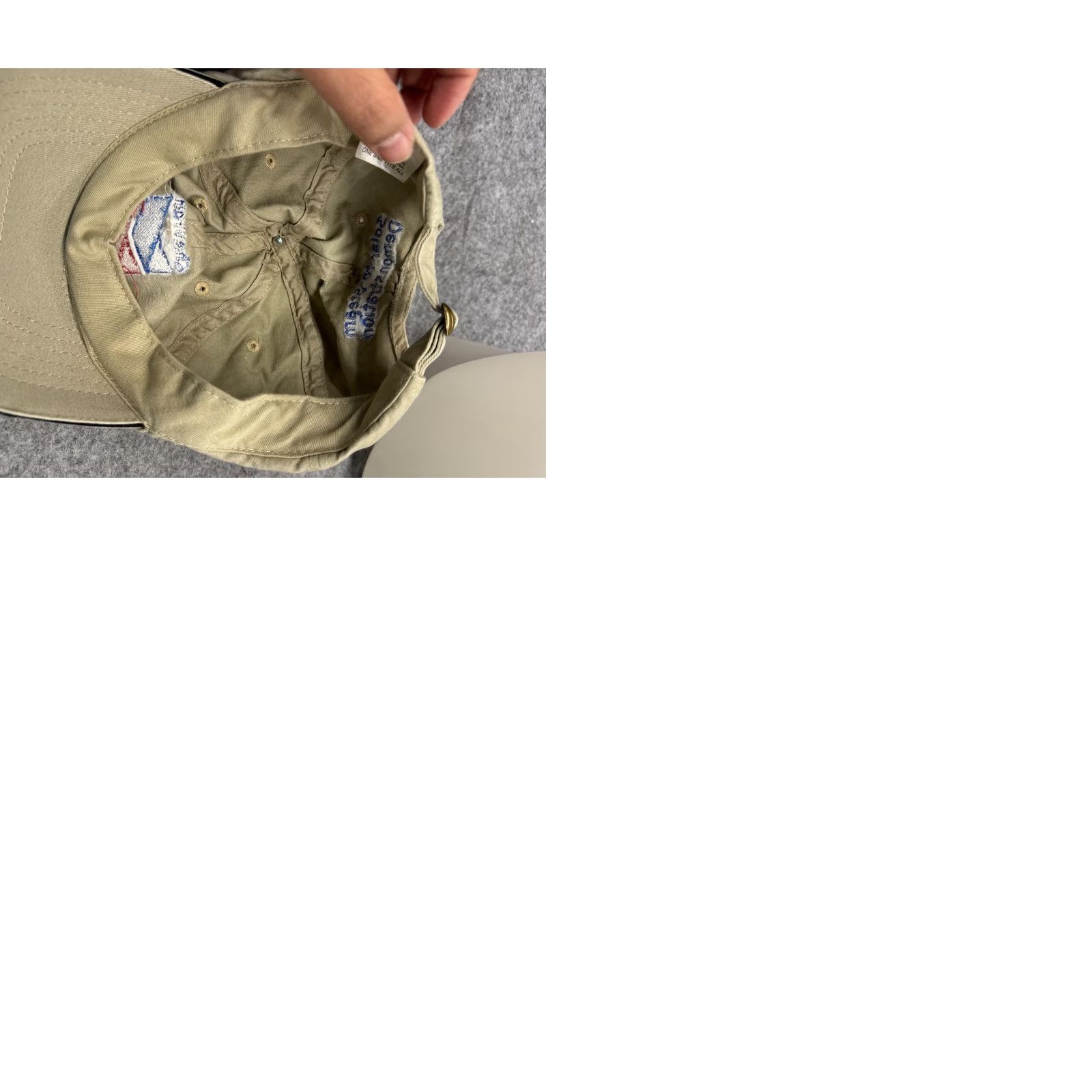 Vintage Chevron Hat Cap Snap Back Adult One Size Beige Cotton Twill Baseball Cap Adjustable Men Casual Size ONE SIZE - 9 Thumbnail