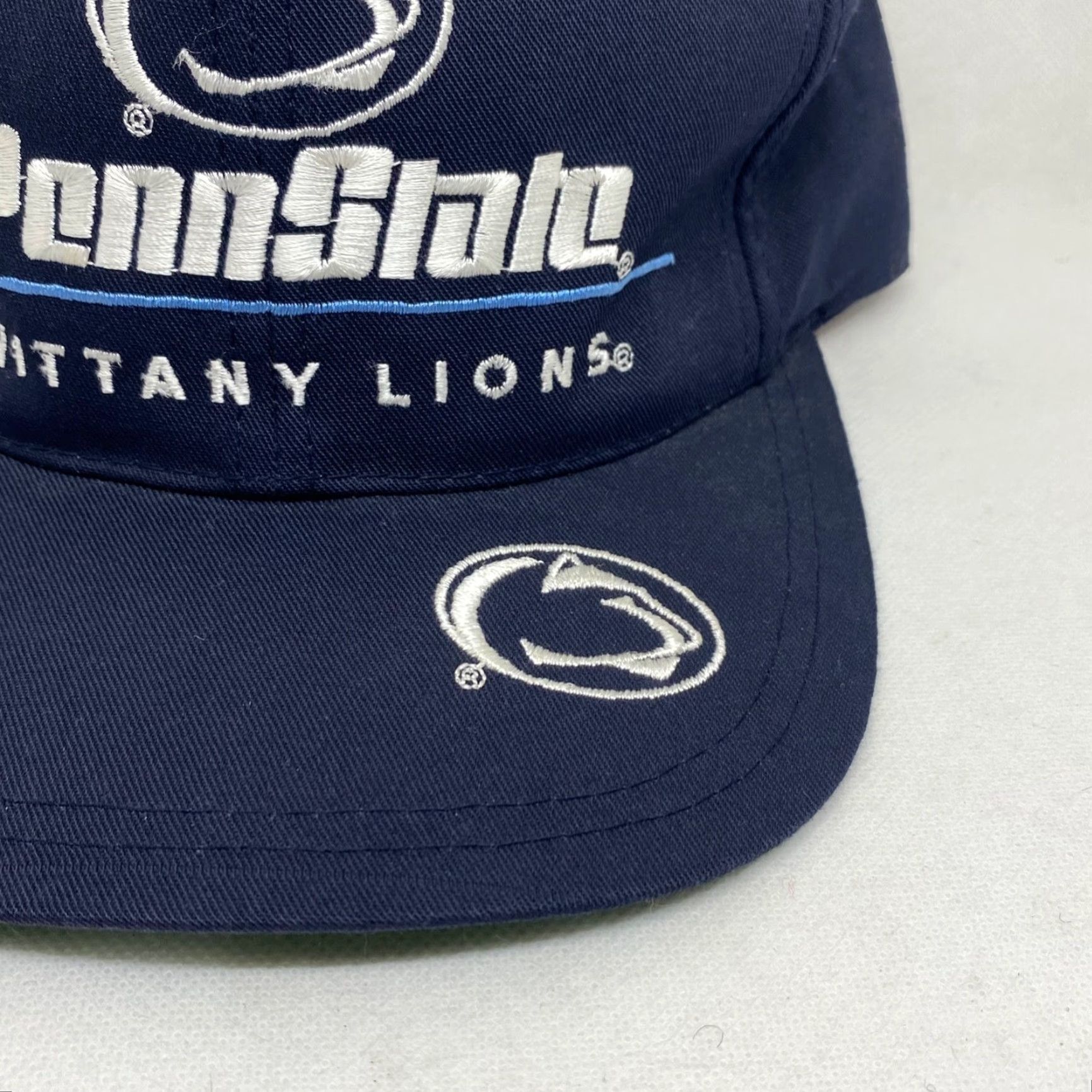 Penn Penn State Natty Lions Hat Cap Snapback Navy Blue Twins Enterprise Embroidered Size ONE SIZE - 3 Thumbnail