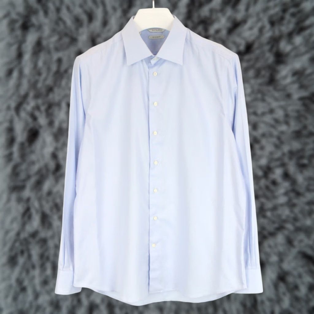 Suitsupply Suitsupply Slim Fit Formal Shirt Blue 44 / 17 1/2 Button Up Mens Shirt Size 44R - 1 Thumbnail