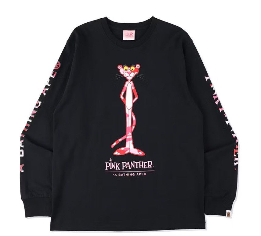 Bape Bape x Pink Panther Long Sleeve Tee Size US S / EU 44-46 / 1 - 7 Thumbnail