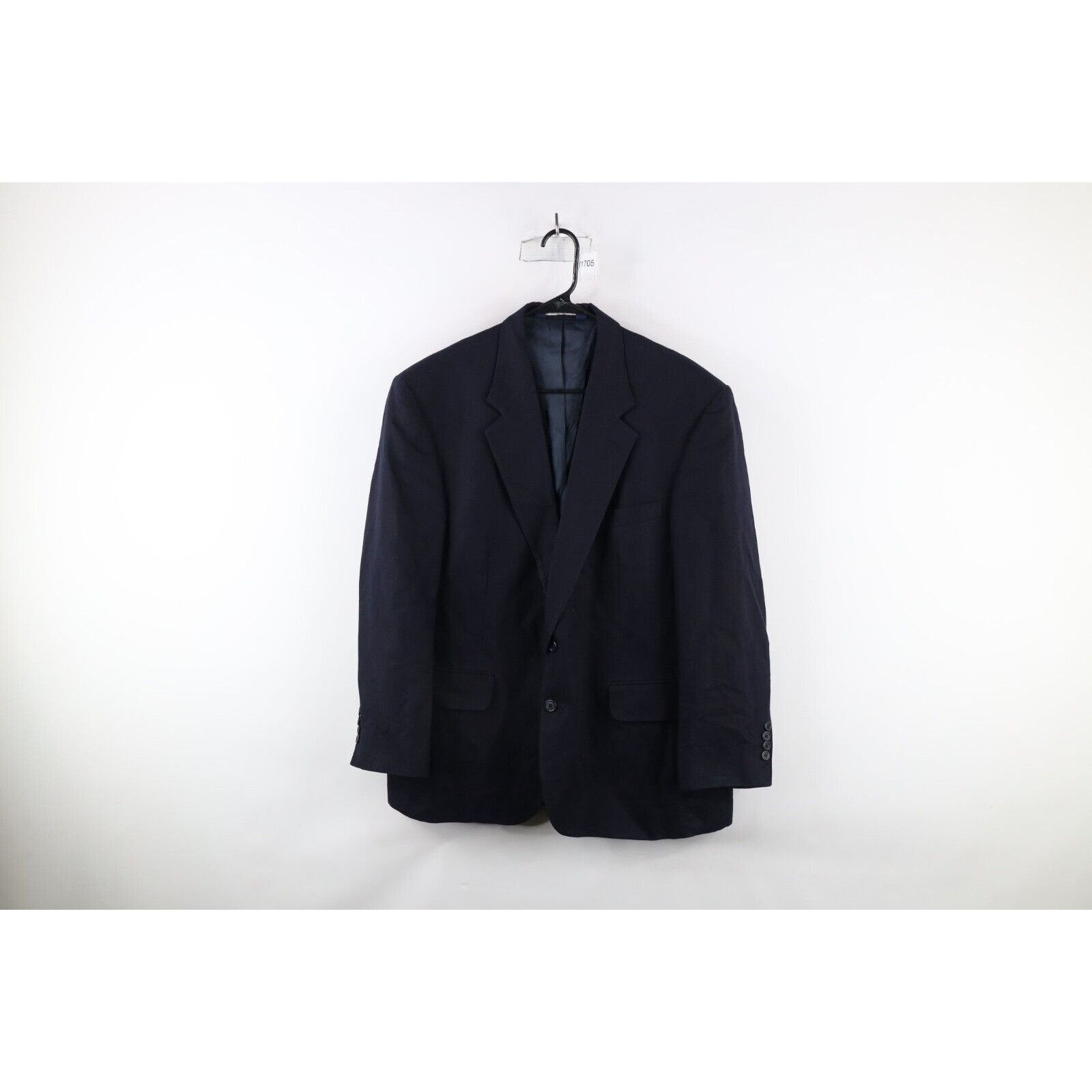 Lands' End × Vintage Vintage 90s Lands End Linen Blend 2 Button Suit Coat Jacket Size US L / EU 52-54 / 3 - 1 Thumbnail