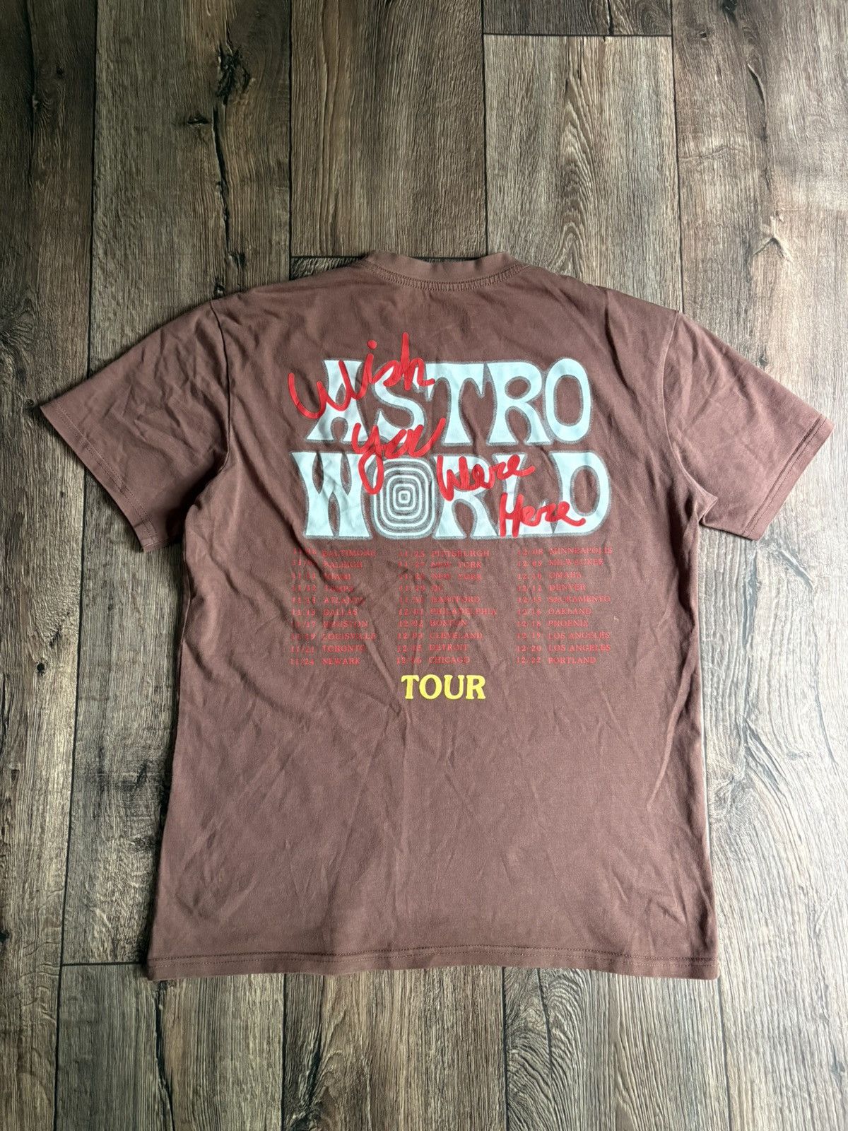 Travis Scott Sicko Mode Astroworld Tour T-Shirt Size US M / EU 48-50 / 2 - 6 Thumbnail