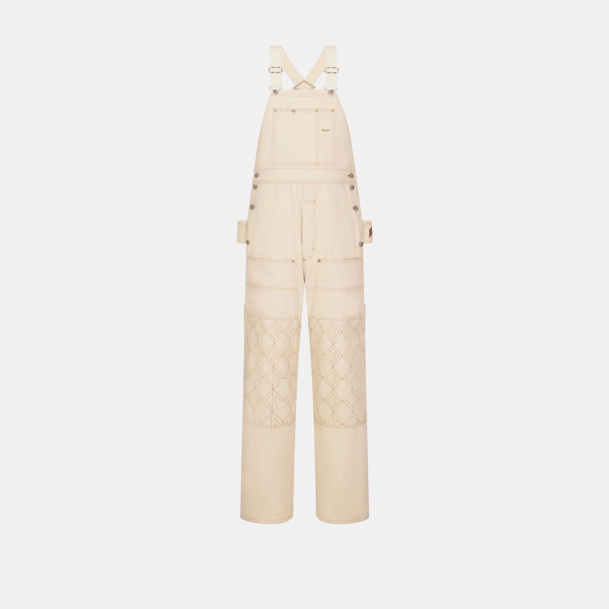 Dior o1bcso1str1224 Carpenter Jumpsuit in White Size US XS / EU 42 / 0 - 1 Thumbnail