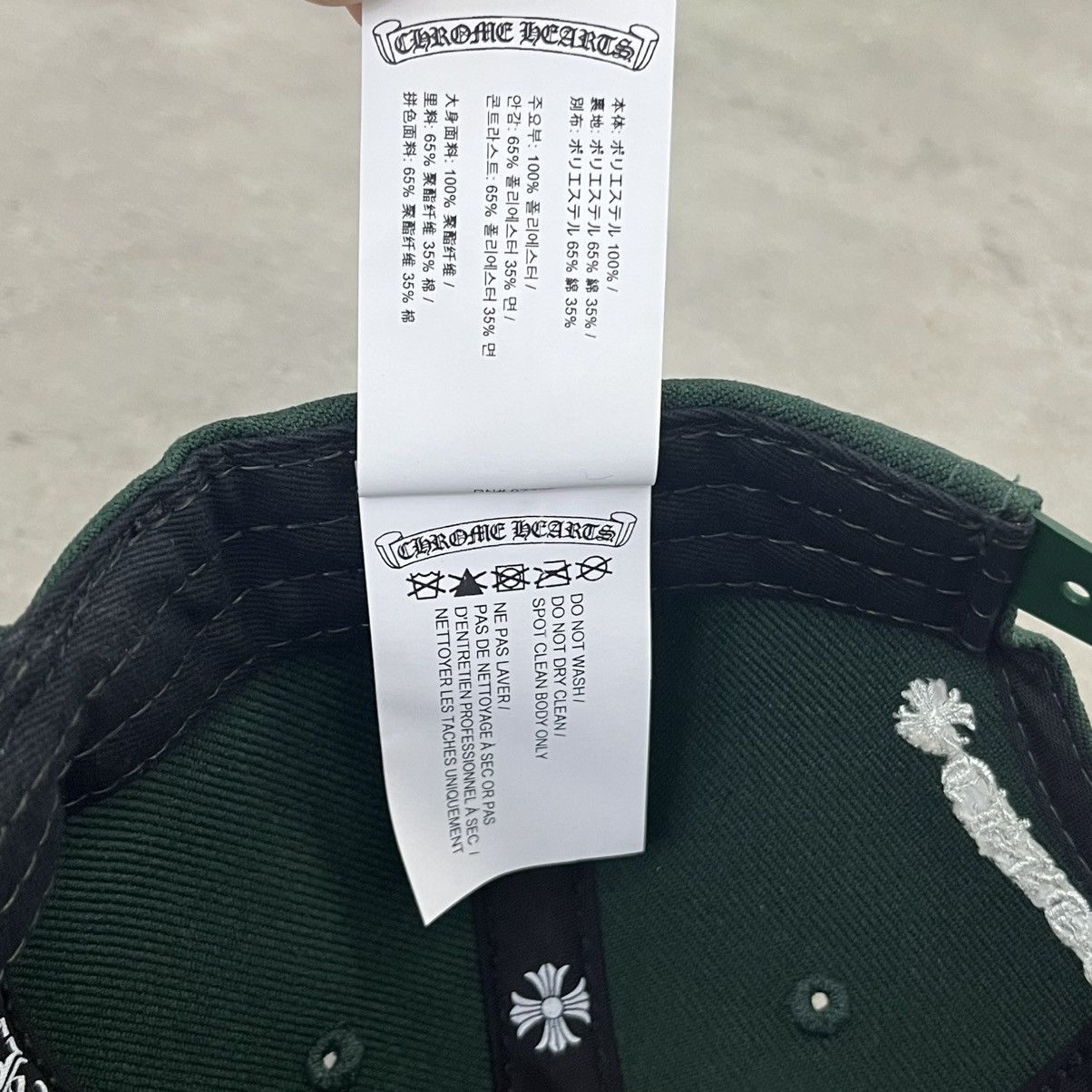 Chrome Hearts Chrome Hearts ESSENTIALS LA BASEBALL CAP Forest Green Size ONE SIZE - 8 Thumbnail