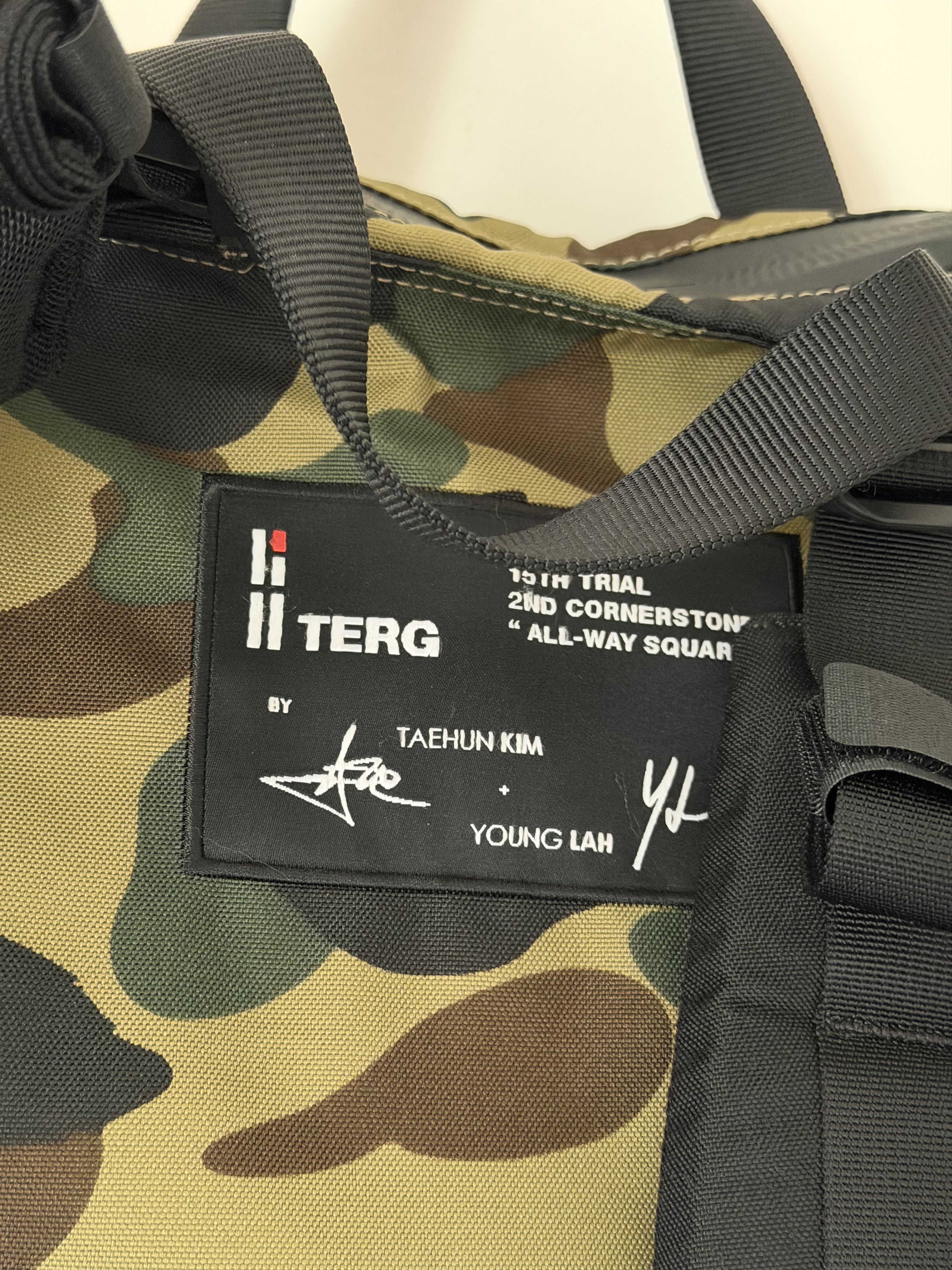 Bape Bape Helinox Terg All Way Square Backpack in Green Camo Size ONE SIZE - 7 Thumbnail