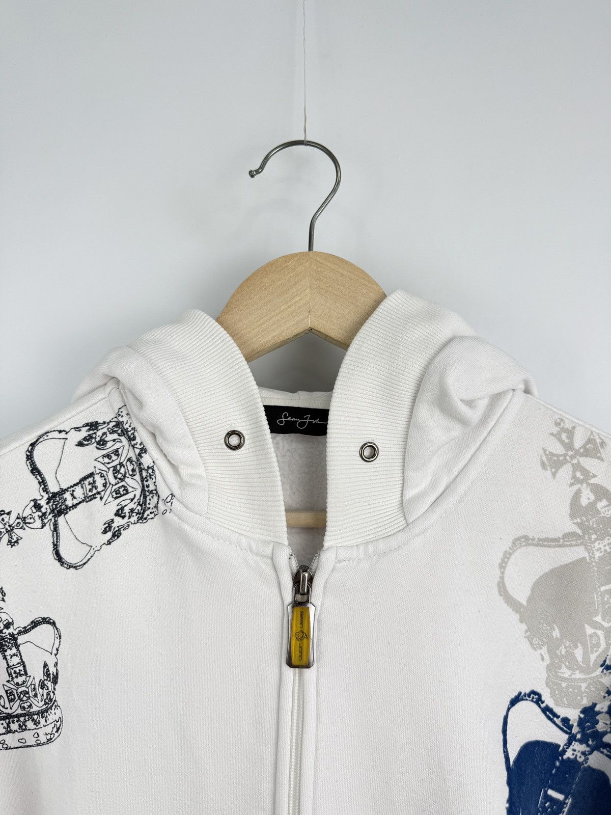 Sean John 🇺🇸 Vintage Y2K Sean John Crown Rap Zip Hoodie Rare Retro Hype Size US M / EU 48-50 / 2 - 11 Thumbnail