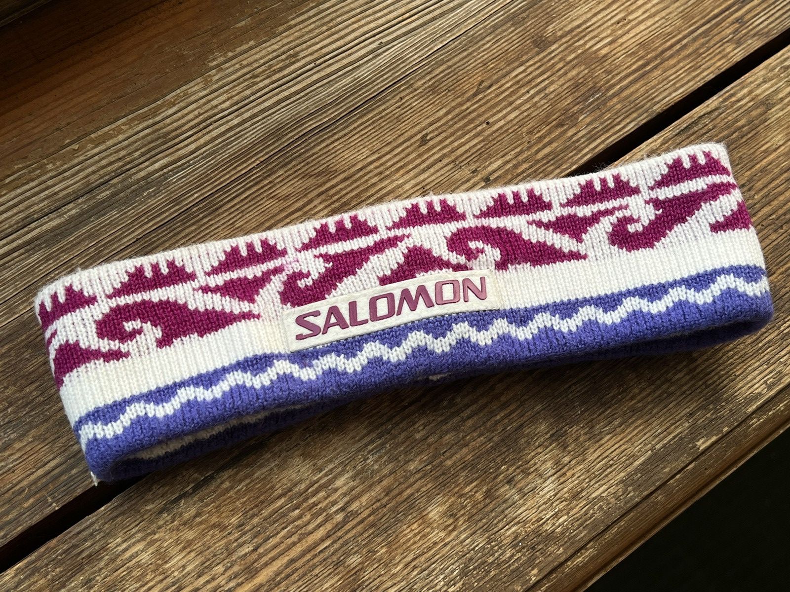 Salomon × Vintage Vintage Salomon Logo Headband Y2K Gorpcore Style Size ONE SIZE - 3 Thumbnail