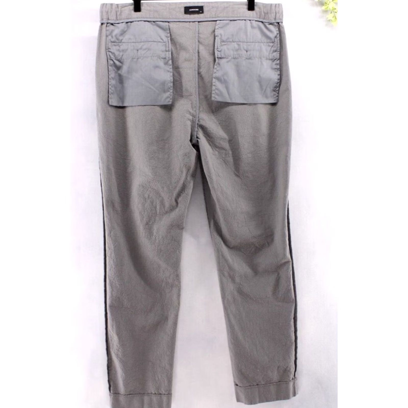Zanerobe ZANEROBE Men's Suitshot Pants Chino Drawstring Tapered Grey 34X30 Size 34R - 6 Thumbnail