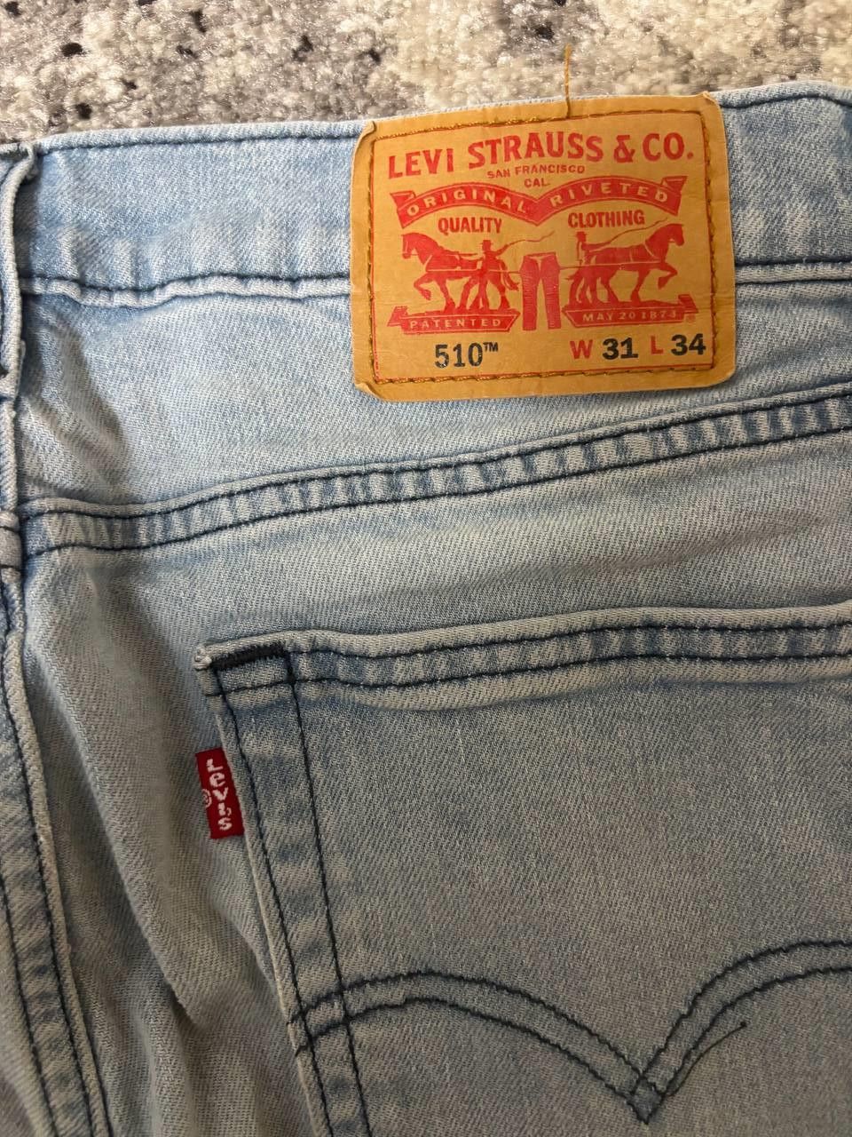 Levi's Vintage Levi's 510 jeans in light blue, W31 L 34 Size US 31 - 5 Thumbnail