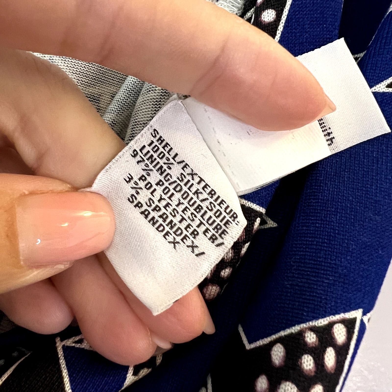 Diane von Furstenberg DVF Diane von Furstenberg Irina Silk Wrap Dress Blue Star Size M / US 6-8 / IT 42-44 - 8 Thumbnail
