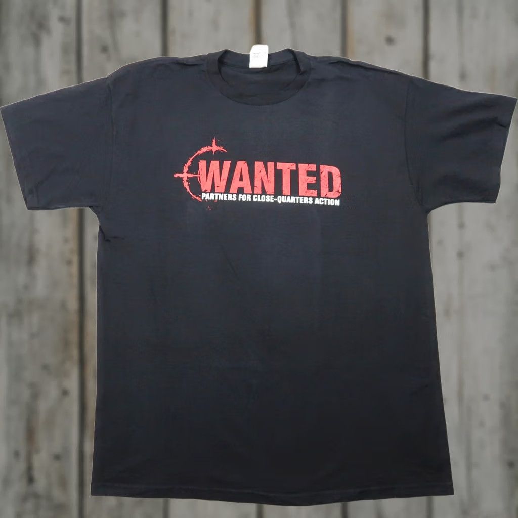 Fruit Of The Loom VINTAGE Tom Clancy Rainbow Six Wanted T-Shirt XL Black Mens Graphic Print 2000s Size US XL / EU 56 / 4 - 1 Thumbnail