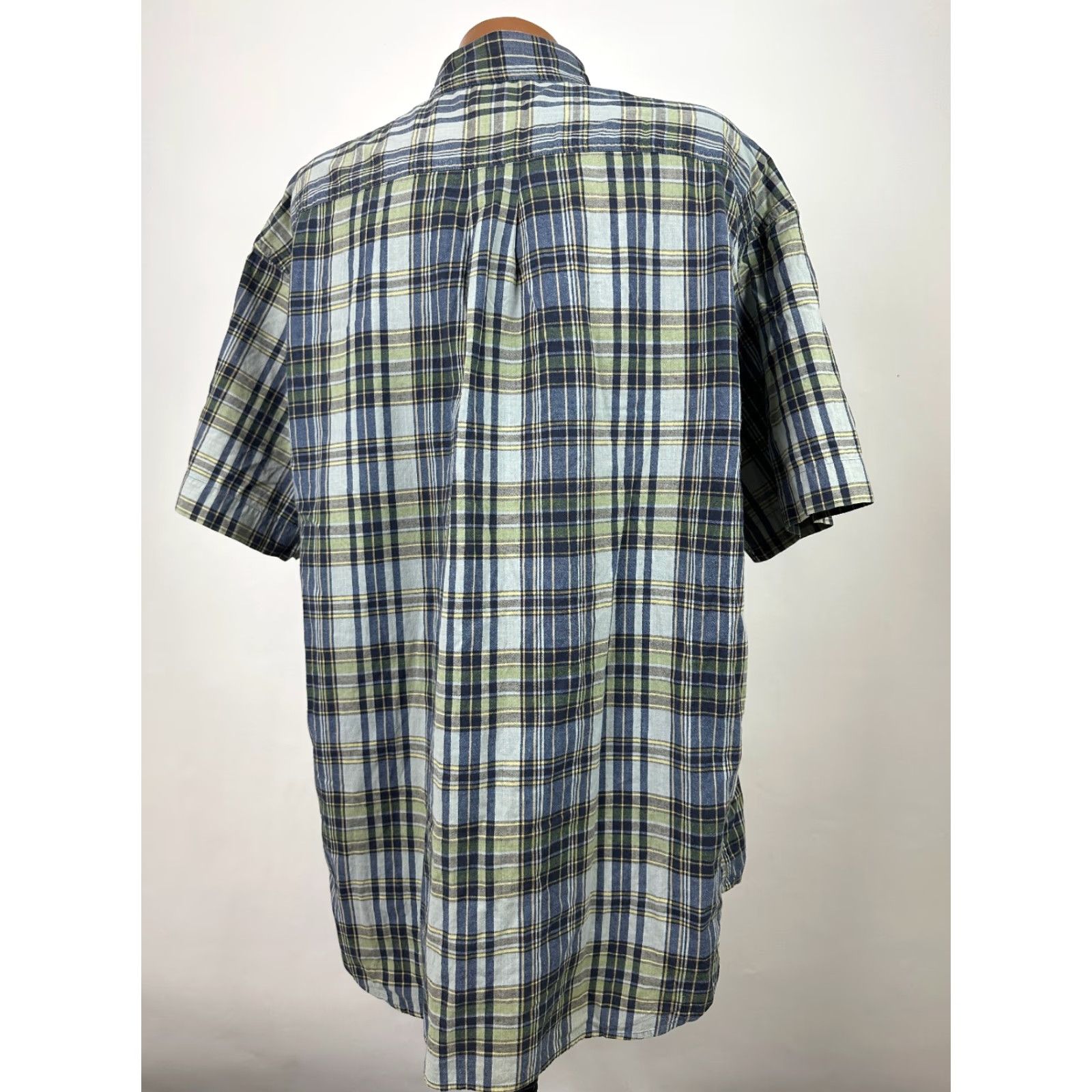 Banana Republic VINTAGE Banana Republic Shirt XL Oversized Button Down Lightweight Cotton Blue Plaid Mens Size US XL / EU 56 / 4 - 7 Thumbnail