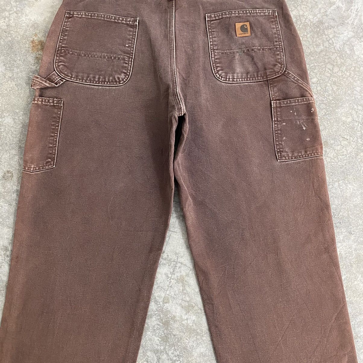 Carhartt Vintage Carhartt Faded Brown Carpenter Workwear Pants Size US 38 / EU 54 - 19 Thumbnail
