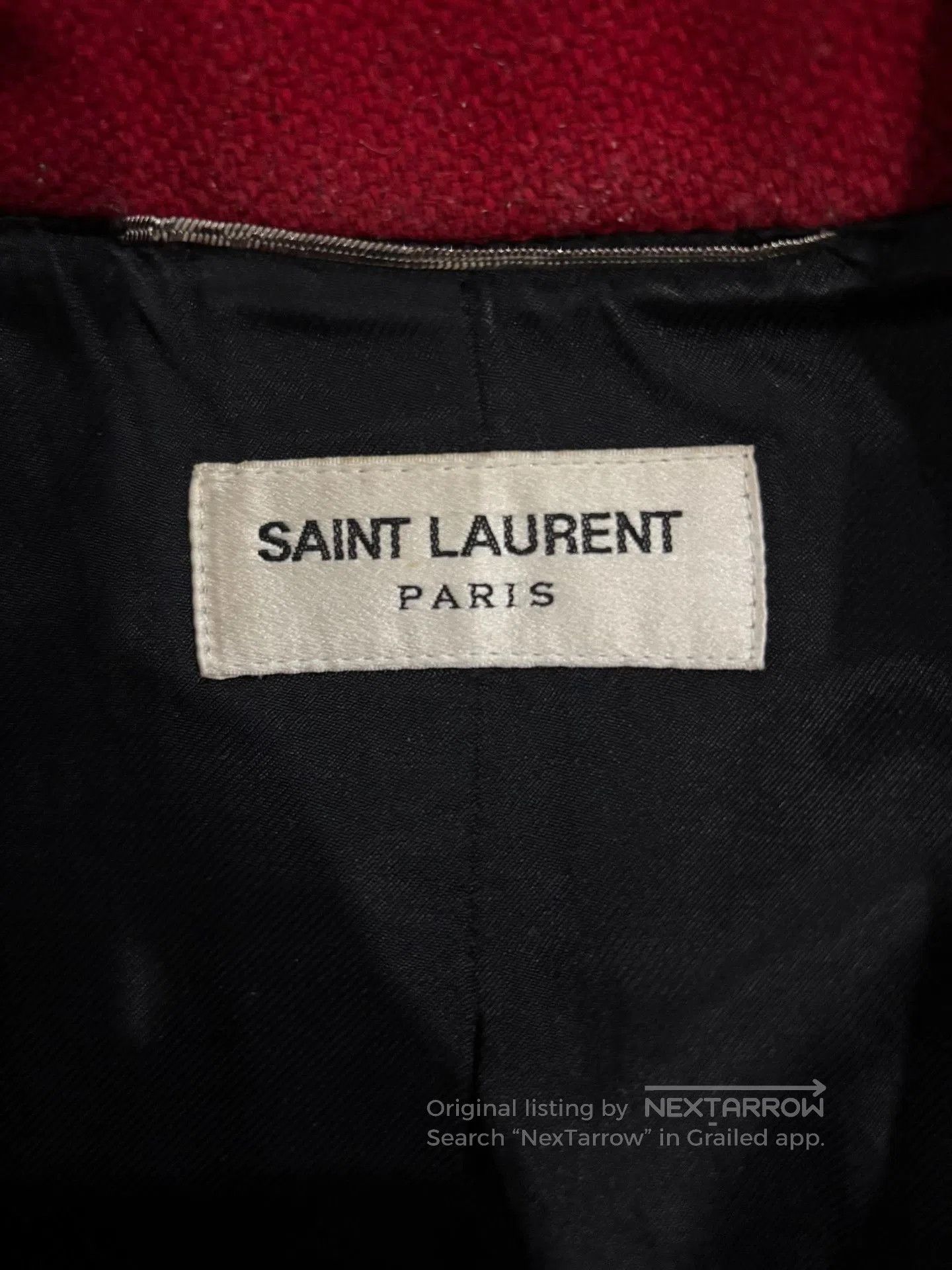 Saint Laurent Paris Saint Laurent Red Leopard Print Jacket. Size US S / EU 44-46 / 1 - 3 Thumbnail
