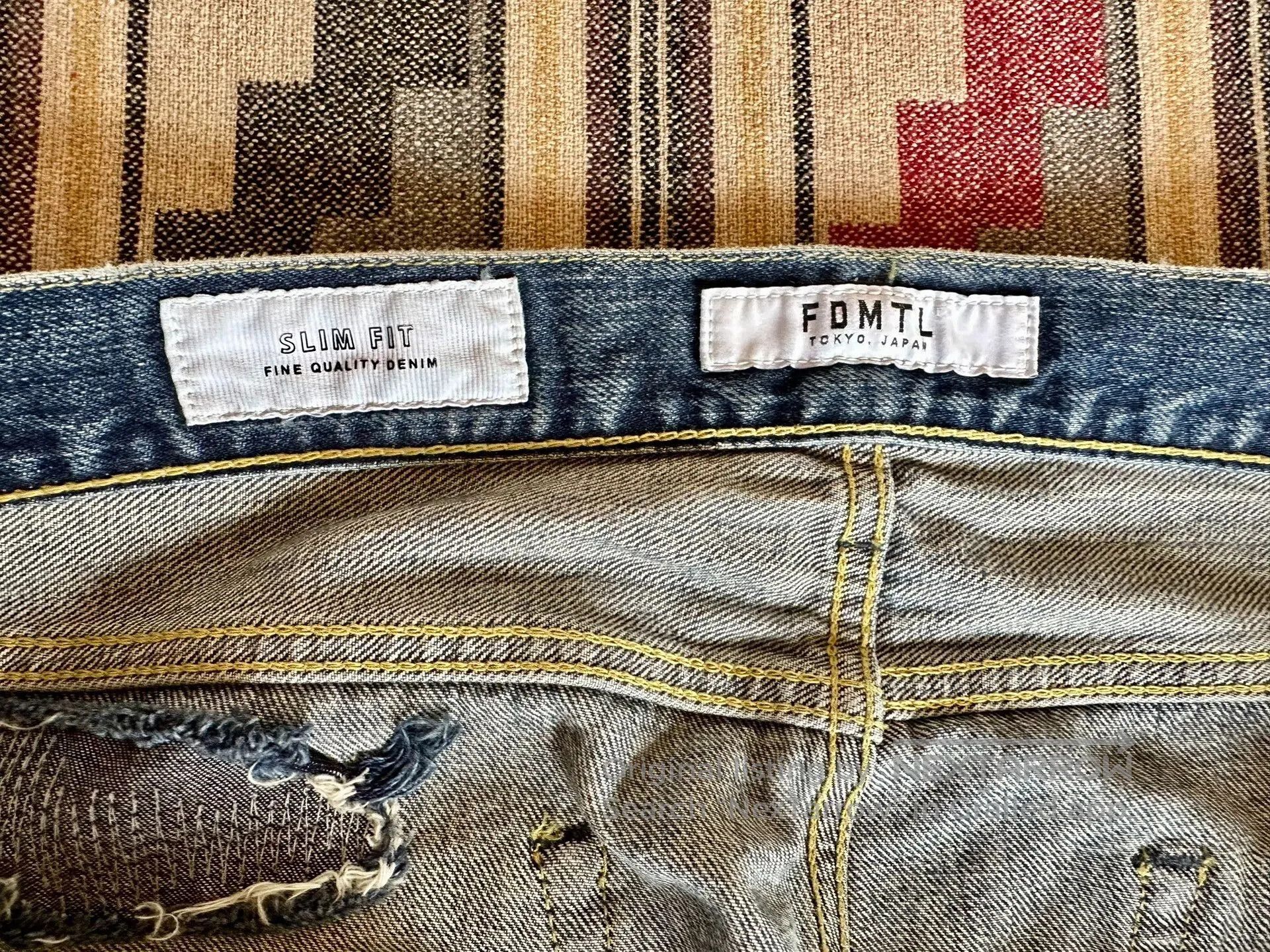 FDMTL fdmtl slim fit denim distressed jeans. Size US 36 / EU 52 - 7 Thumbnail
