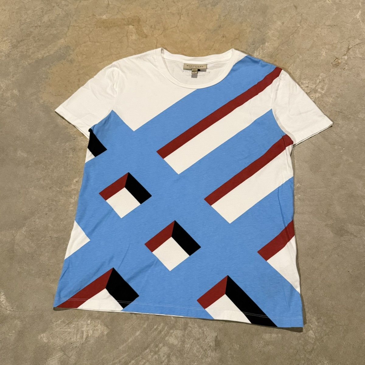 Burberry Burberry Wilmore Geometric Abstract Pattern Graphic Tee Size US M / EU 48-50 / 2 - 2 Thumbnail