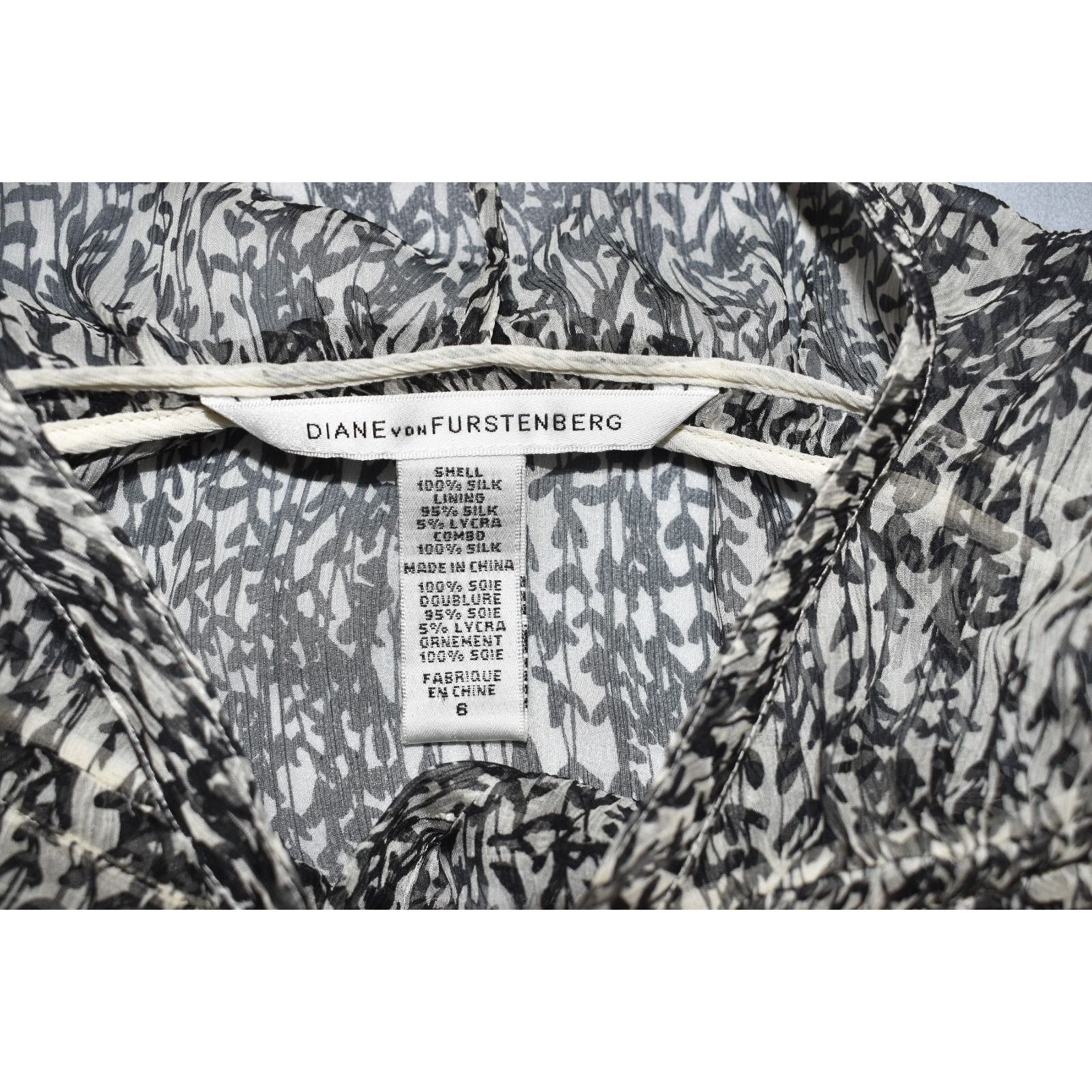 Diane von Furstenberg DIANE VON FURSTENBERG Wine Leaf Silk Top Overlay Set Size 6 Size M / US 6-8 / IT 42-44 - 9 Thumbnail