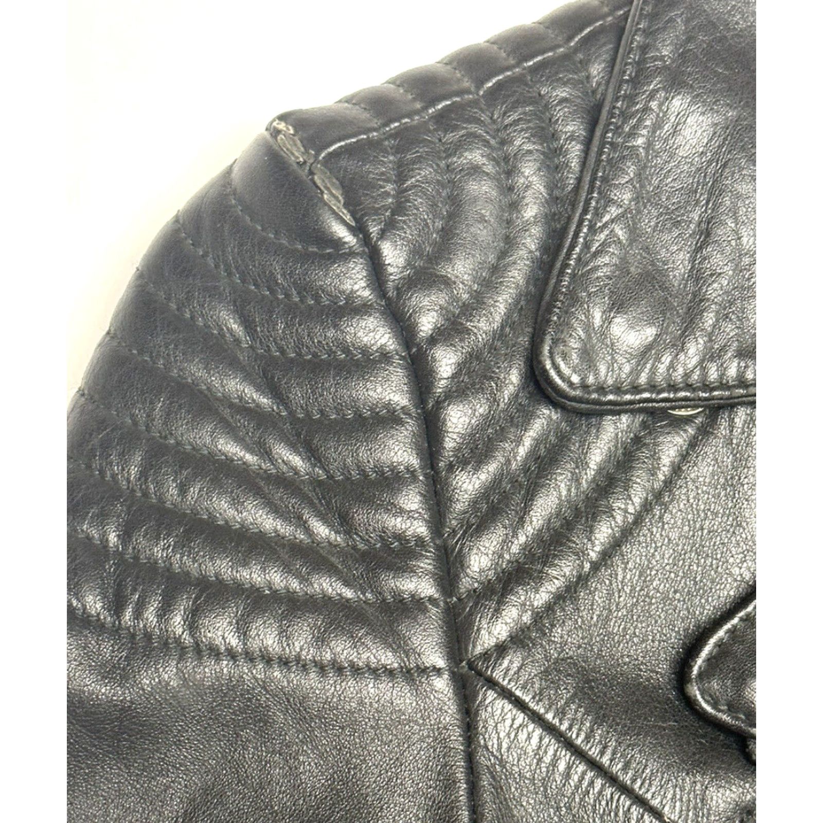 Harley Davidson Hein Gericke Harley Davidson Jacket Leather Biker Moto Lined Quilted 34 Black Unisex Adults Mens Womens Jacket Size XXS / US 00 / IT 34 - 4 Thumbnail