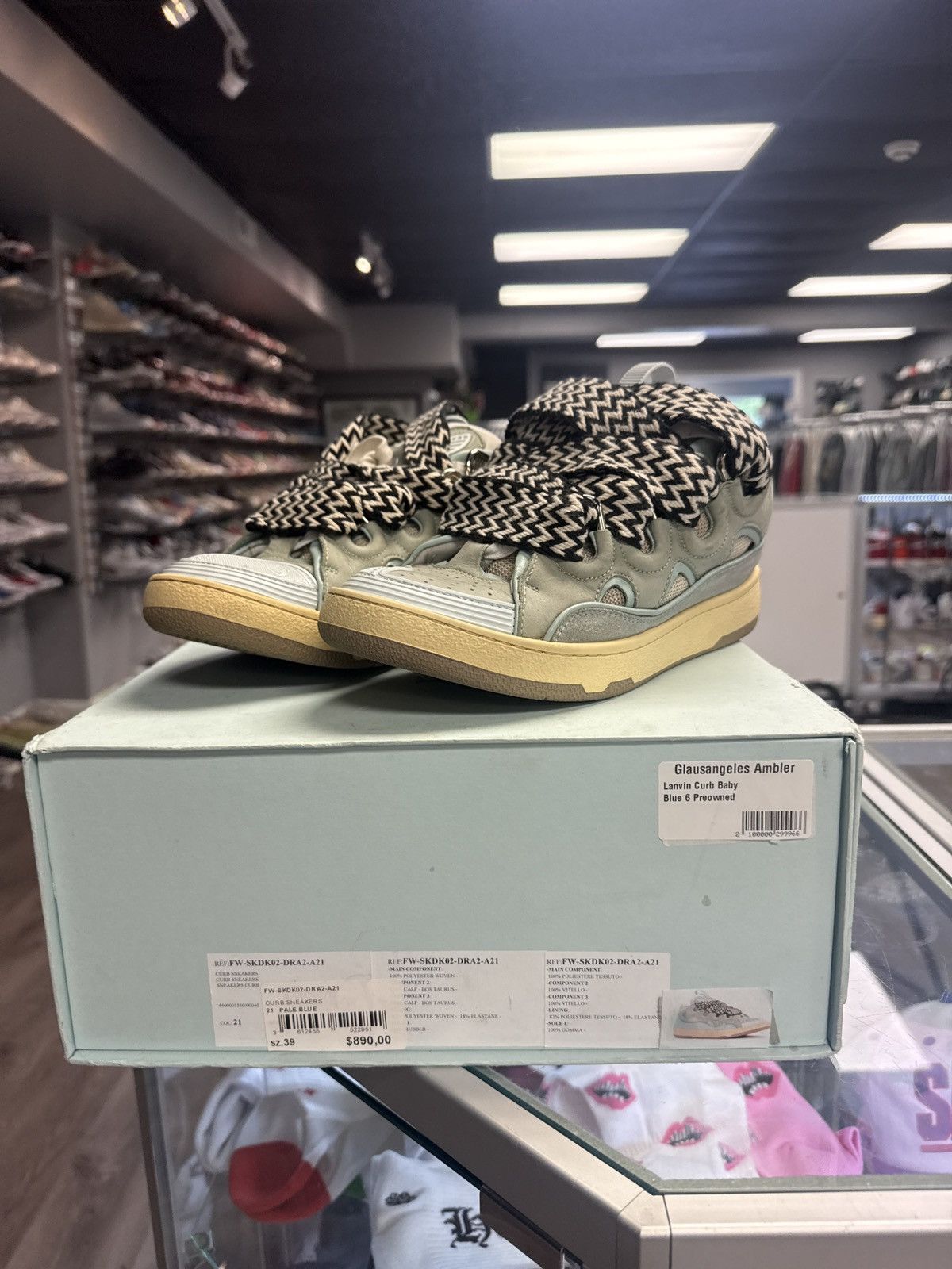 Lanvin Lanvin curb baby blue 39 6 Size US 6 / EU 39 - 1 Thumbnail