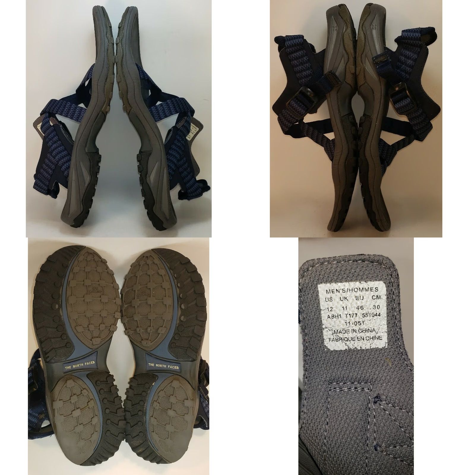 The North Face VINTAGE The North Face Ultratac Sport Sandal Men 12m 46EU Blue Straps Hook & Loop Size ONE SIZE - 8 Thumbnail
