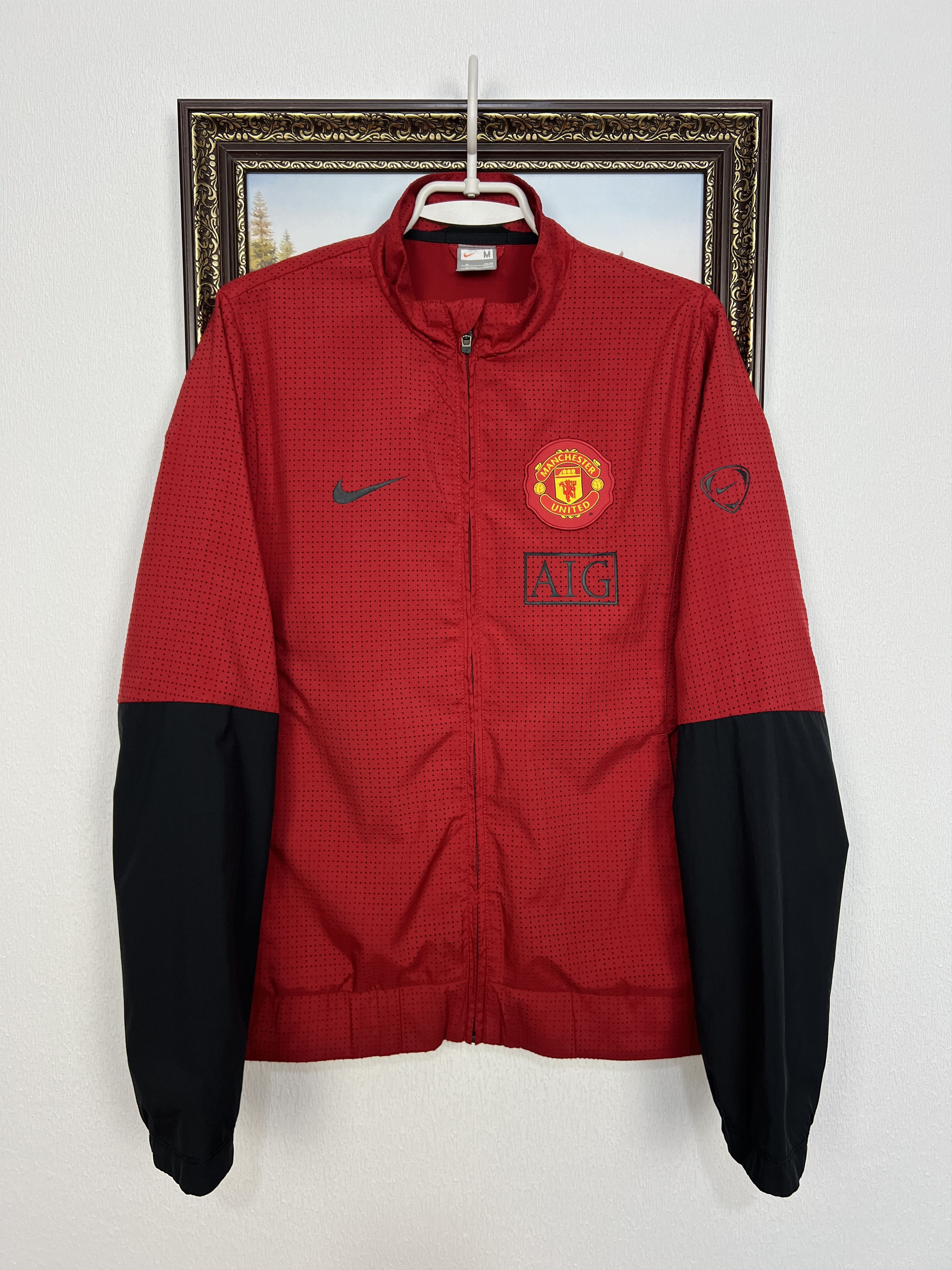 Nike Manchester United Football Jacket Soccer Nike AIG Track Top Size US M / EU 48-50 / 2 - 1 Thumbnail