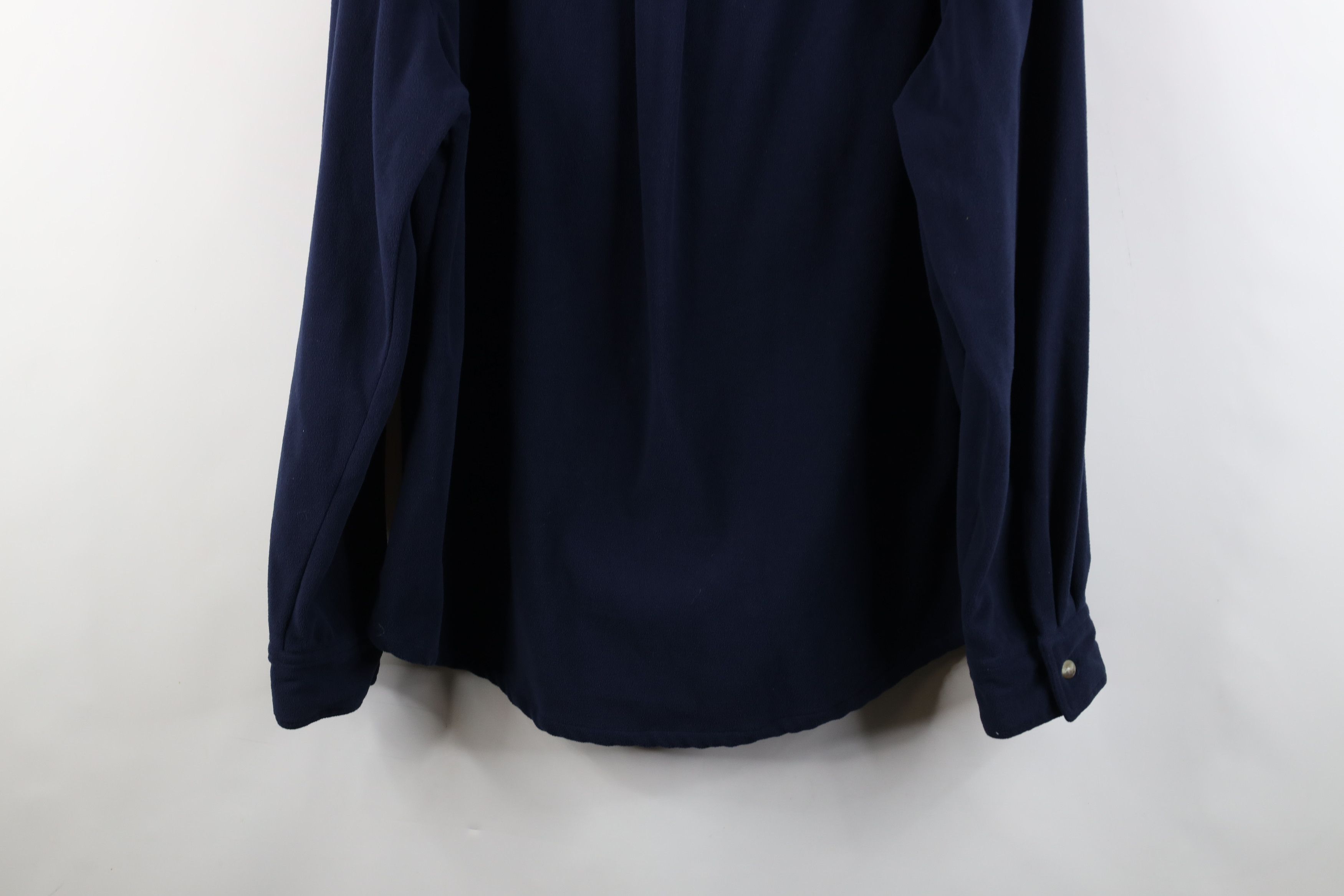Vintage Vintage 90s Streetwear Baggy Fleece Collared Button Shirt Size US L / EU 52-54 / 3 - 10 Thumbnail