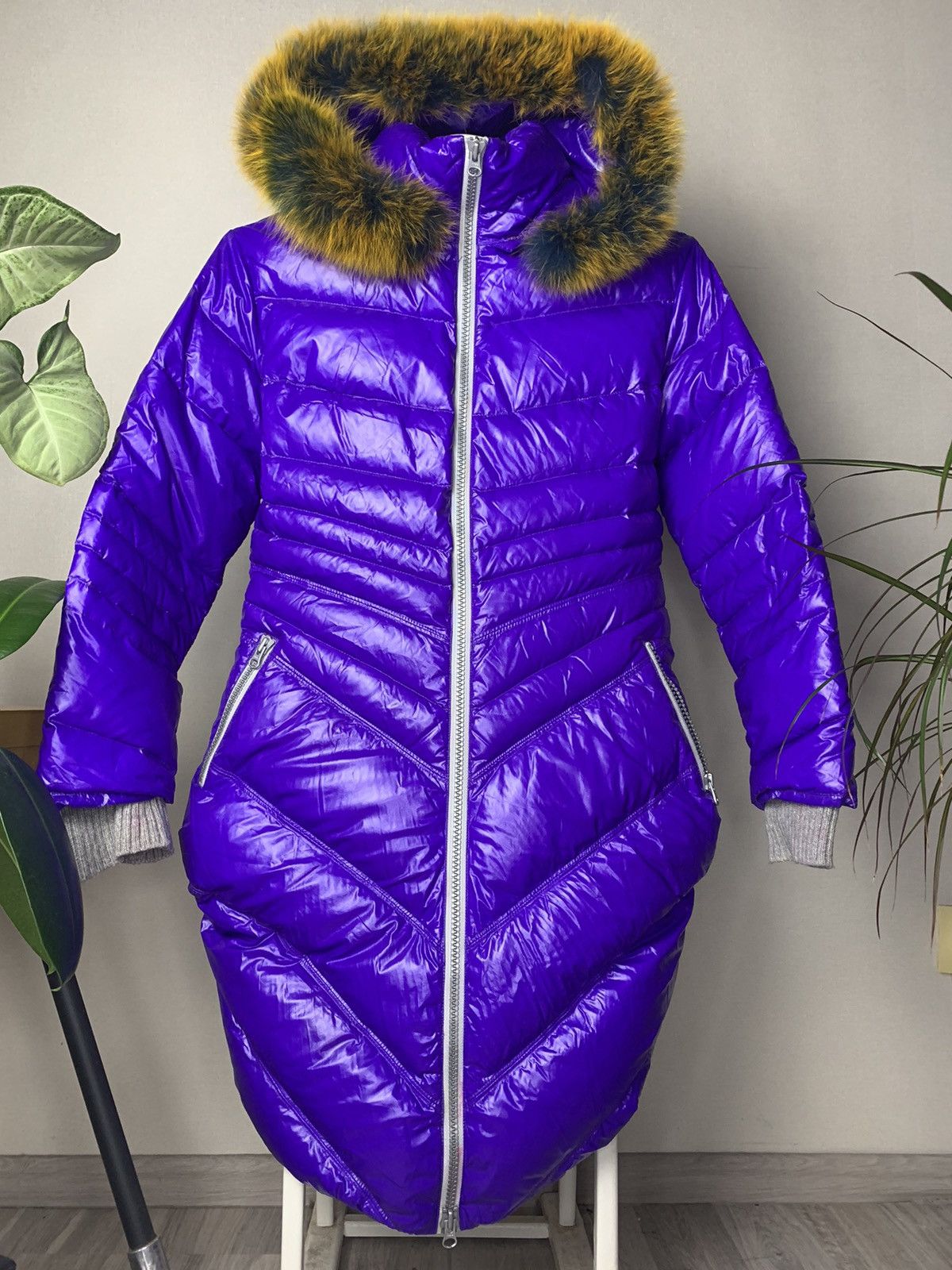 Japanese Brand Y2K Fur Hood Down Jacket if6was9 cdg LGB hysteric glamour y3 Size M / US 6-8 / IT 42-44 - 5 Thumbnail
