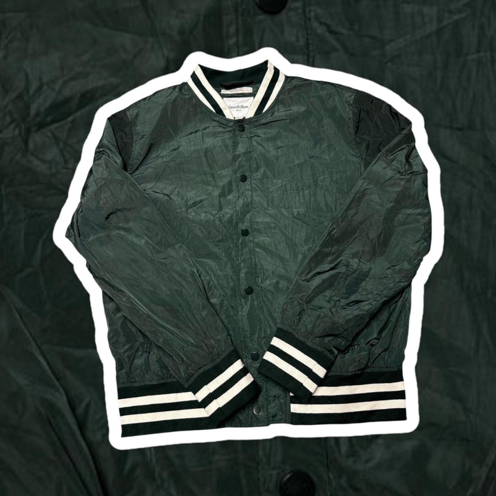 Designer Goodfellow & Co Men's Water Resistant Varsity Jacket, Large Size US L / EU 52-54 / 3 - 1 Thumbnail