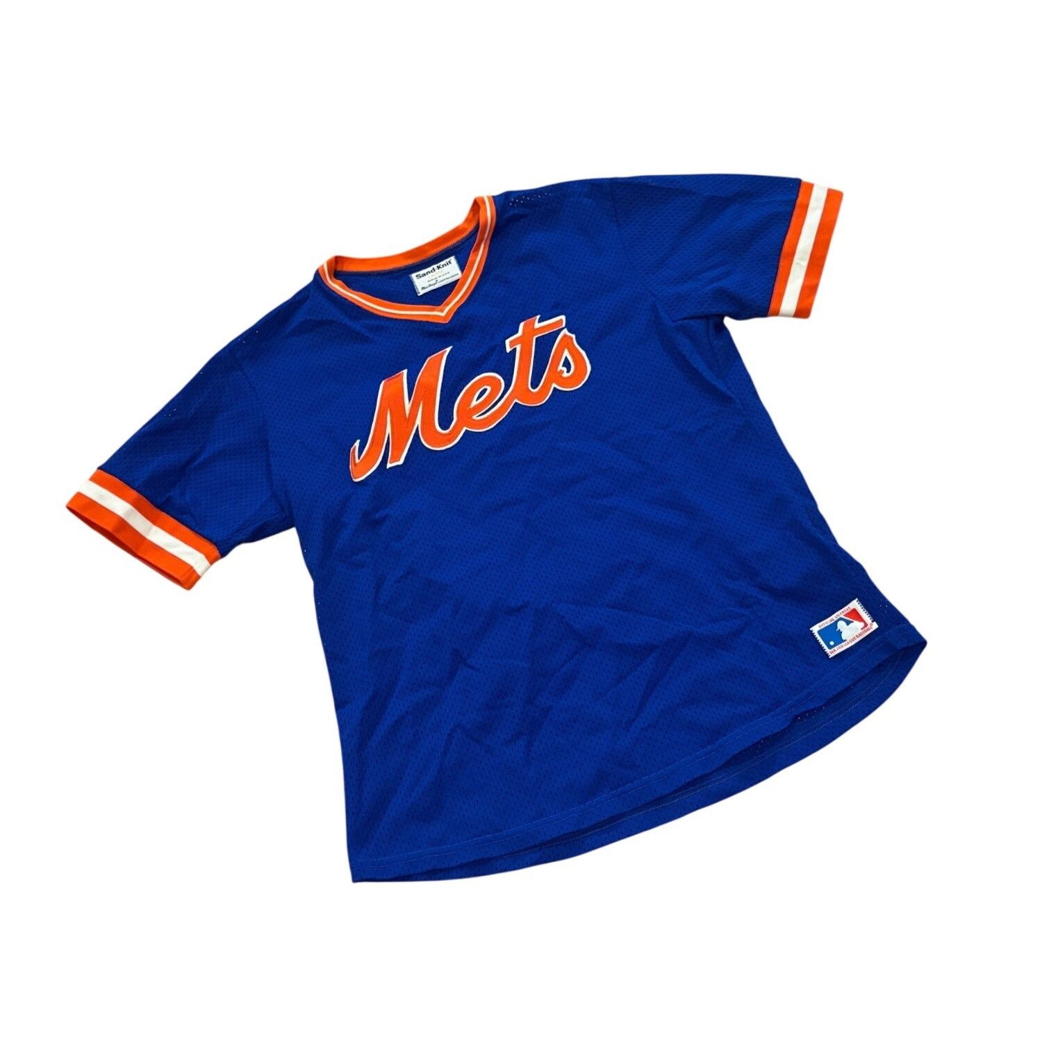 Other Vintage 80s Sand-Knit New York Mets MLB Pullover Baseball Je Size US L / EU 52-54 / 3 - 3 Thumbnail
