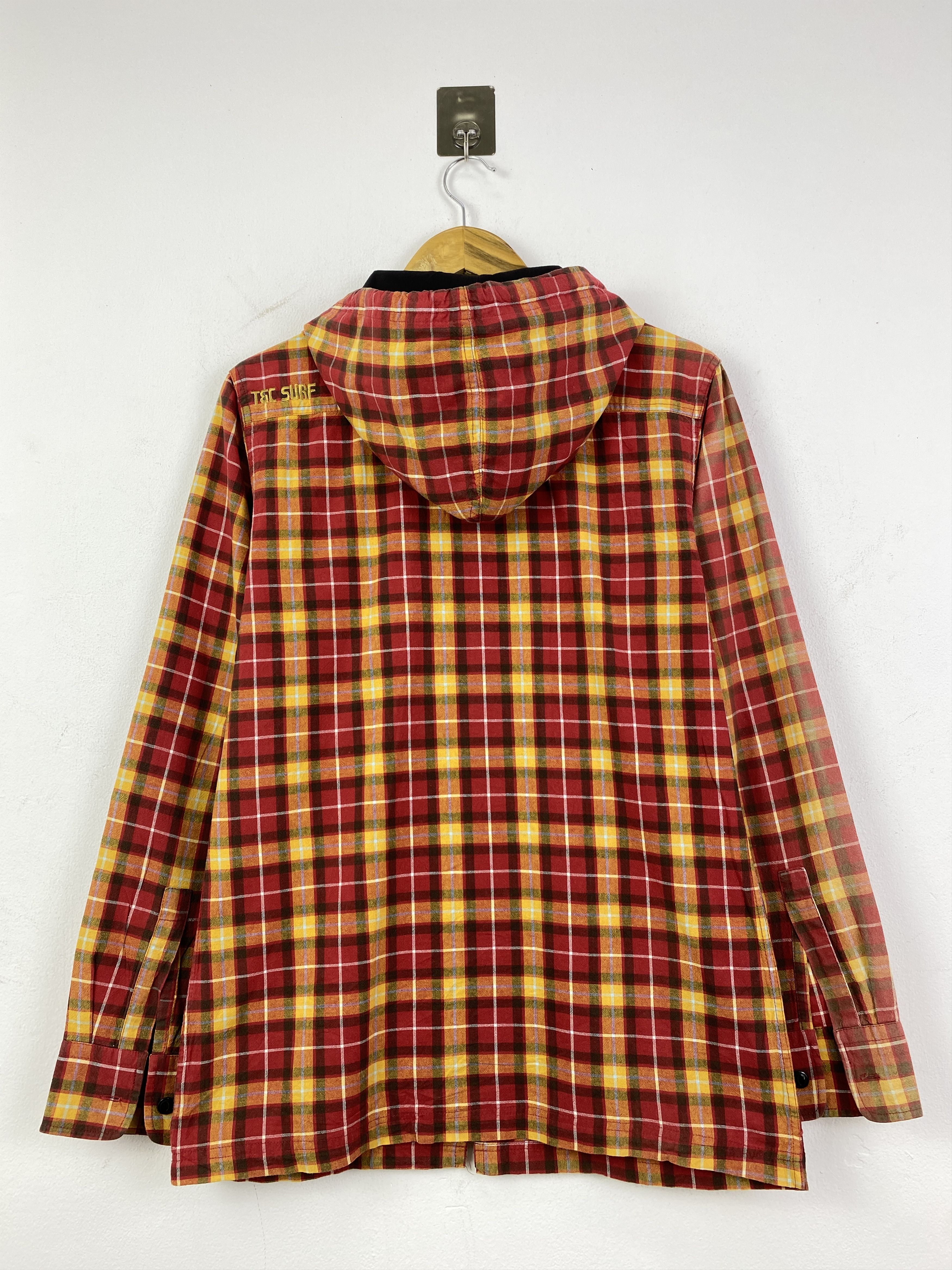 Japanese Brand Surf Grass Roots Surfing Hooded Flannel Jacket JA0228 Size US M / EU 48-50 / 2 - 2 Thumbnail