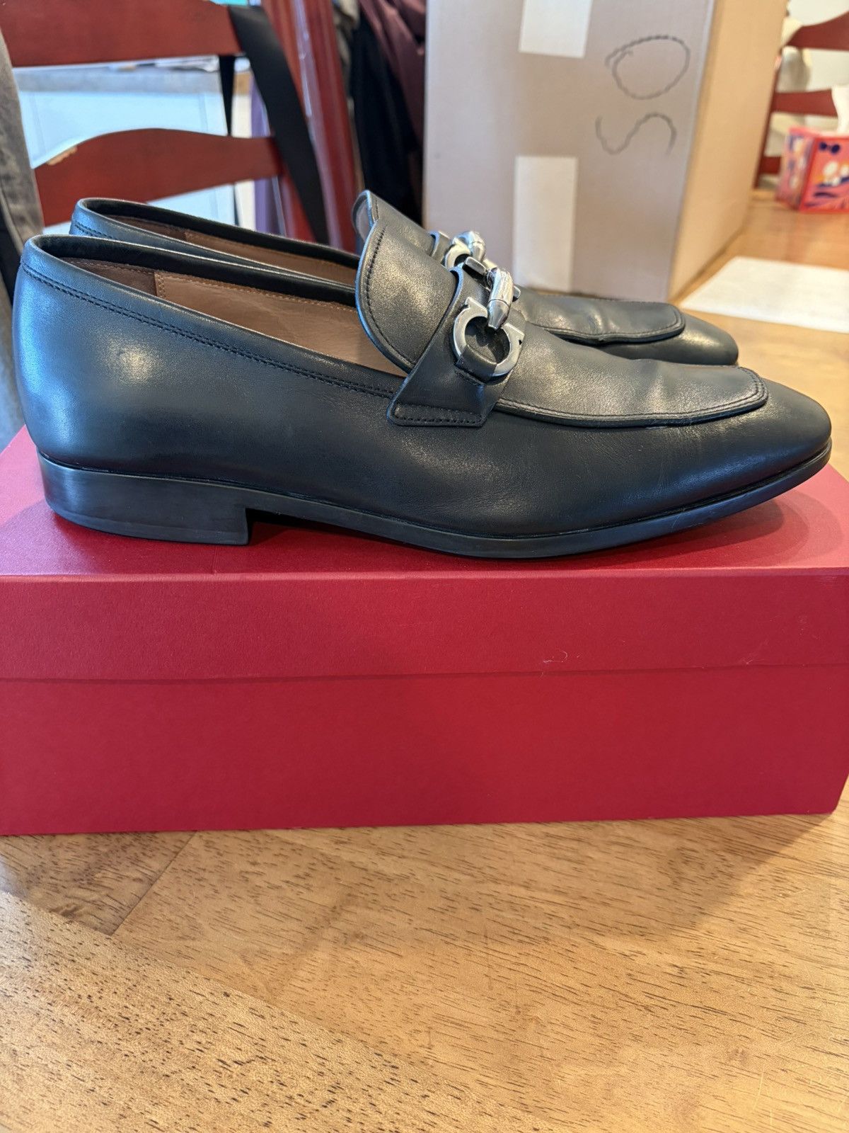 Salvatore Ferragamo “Benford” Shoe in “Nero Calf” Size 8.5