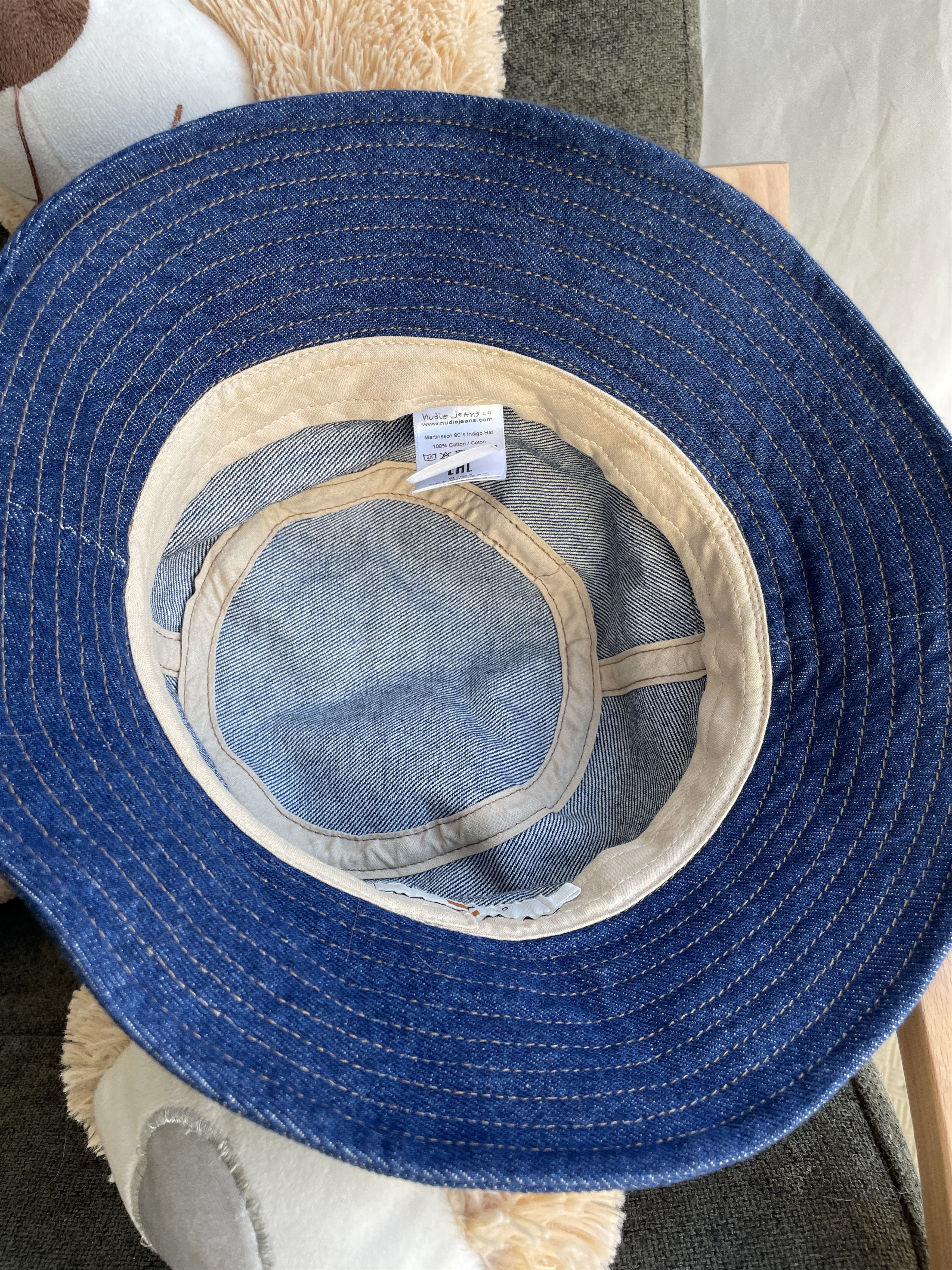 Nudie Jeans Nudie Jeans Martinsson 90's Denim Indigo Bucket Hat Size ONE SIZE - 4 Thumbnail