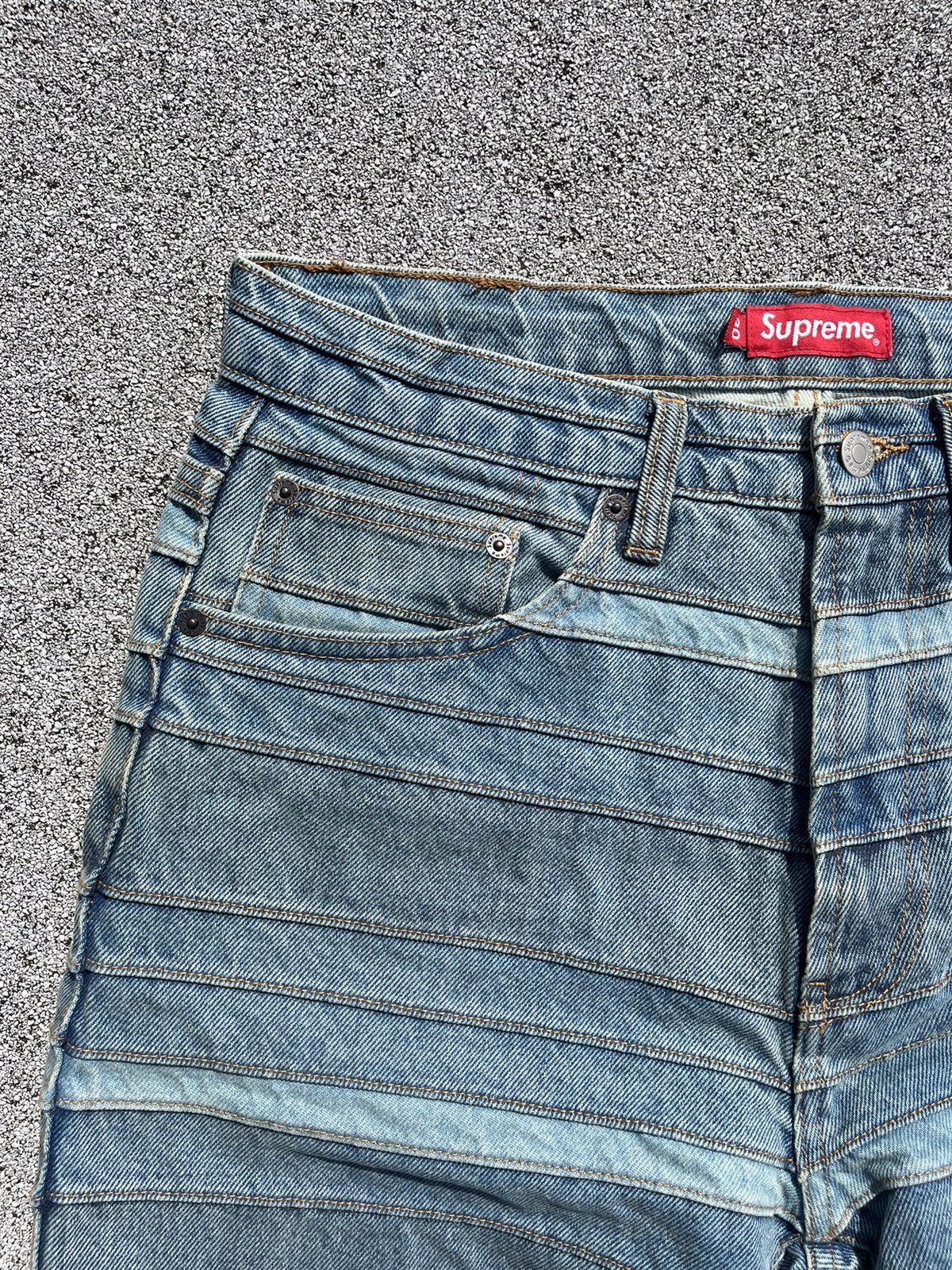 Supreme FW22 Supreme Layered Denim Jean Size US 30 / EU 46 - 3 Thumbnail
