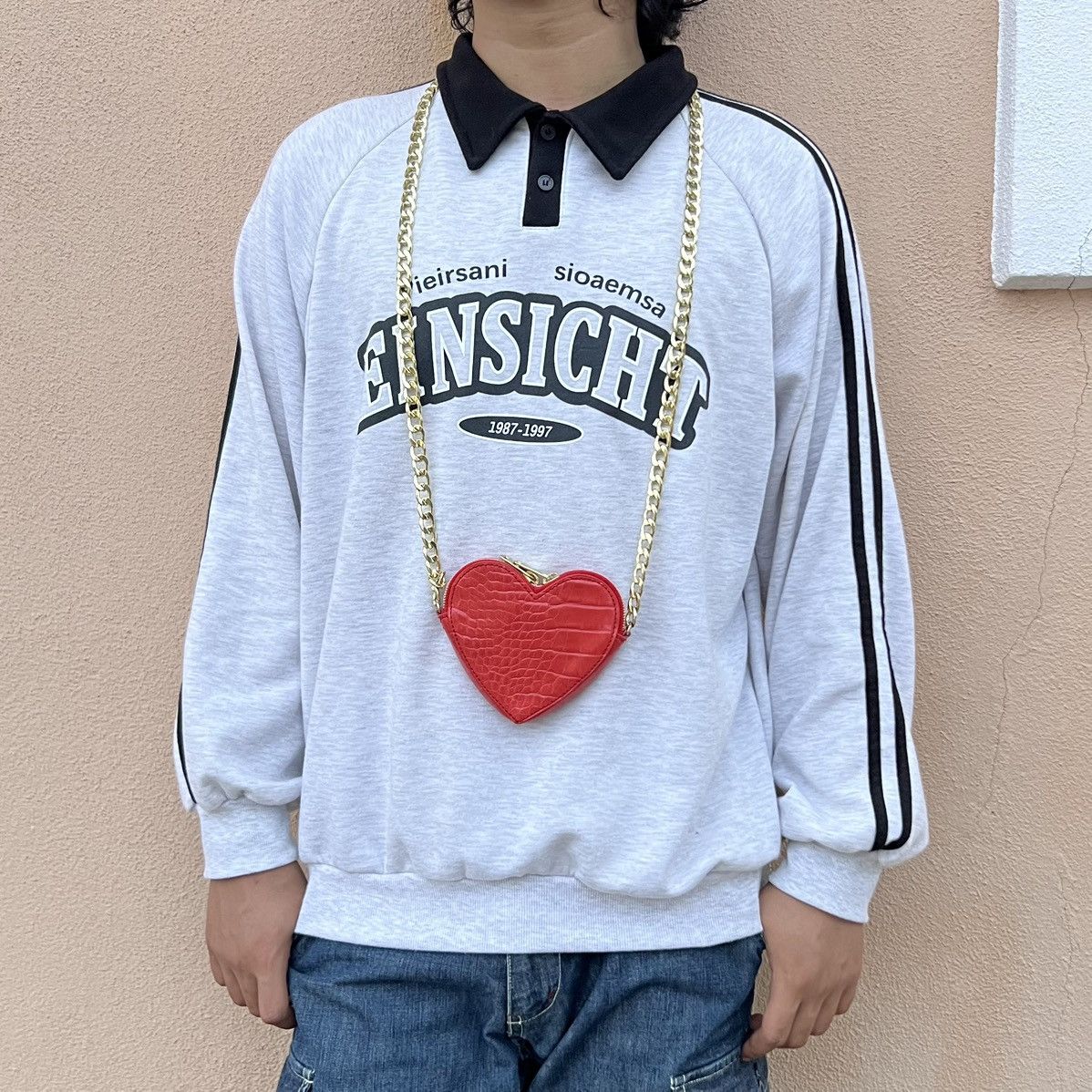 GU × Undercover Gu x Undercover Red Heart Gold Chain Bag Size ONE SIZE - 1 Thumbnail