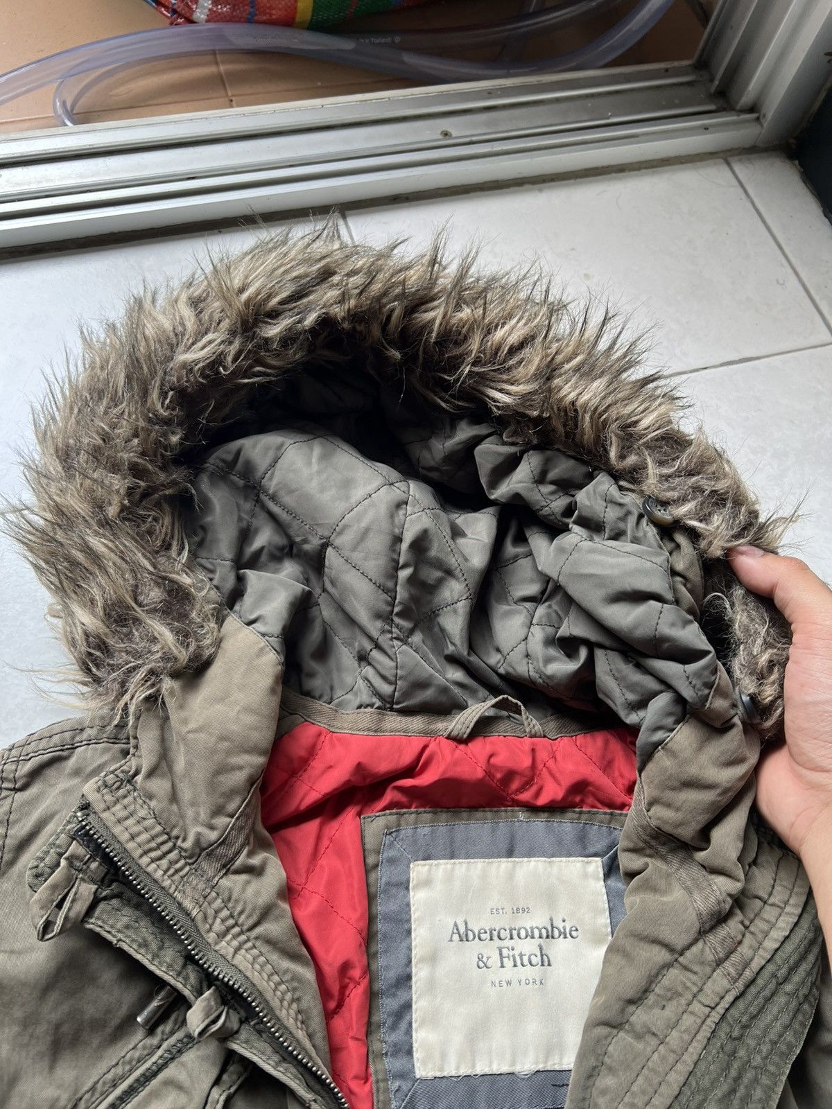 Abercrombie & Fitch Abercrombie & Fitch Fur Field Jacket Size US L / EU 52-54 / 3 - 3 Thumbnail