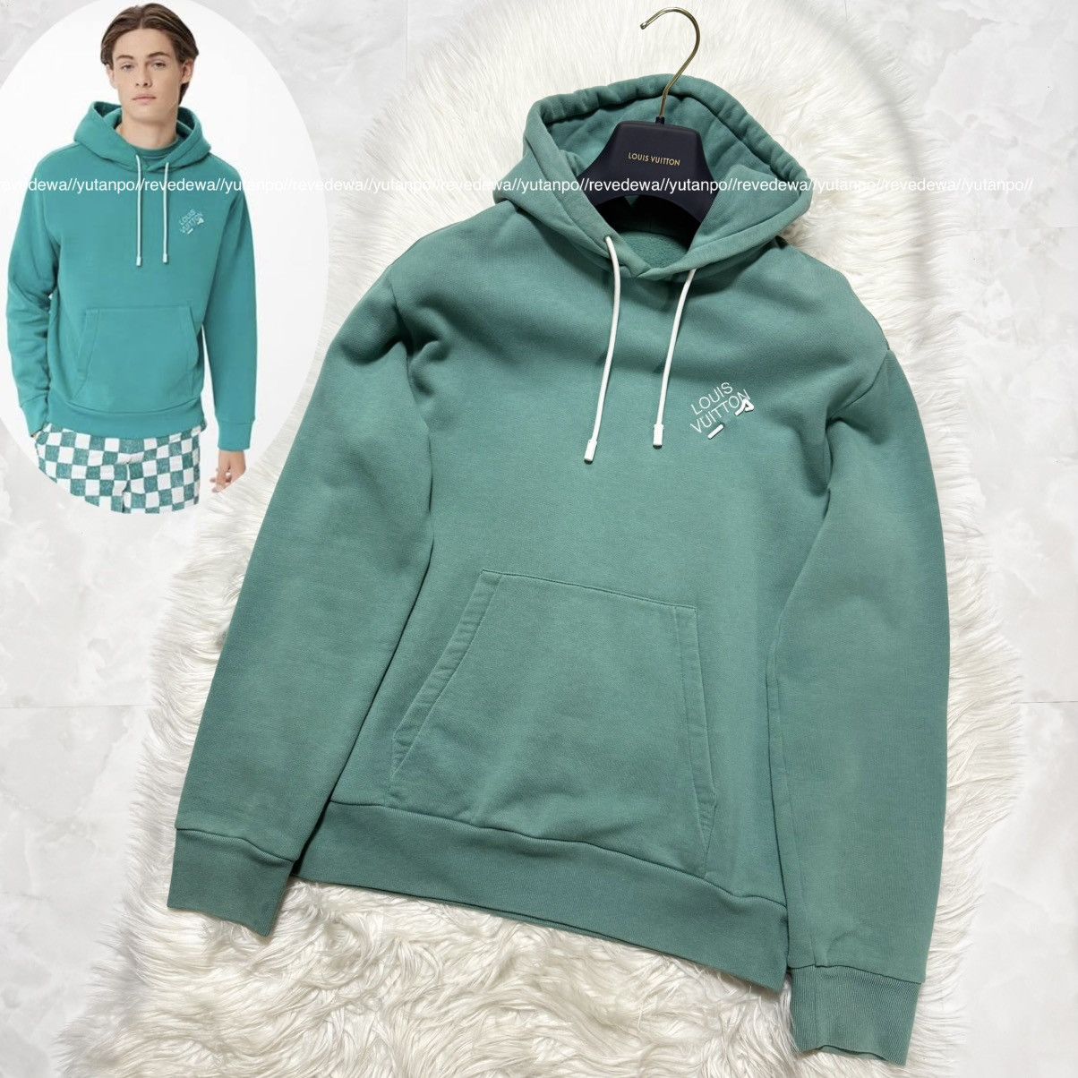 Louis Vuitton Authentic Louis Vuitton Signature Logo Fleece-Lined Hoodie Size US S / EU 44-46 / 1 - 1 Thumbnail