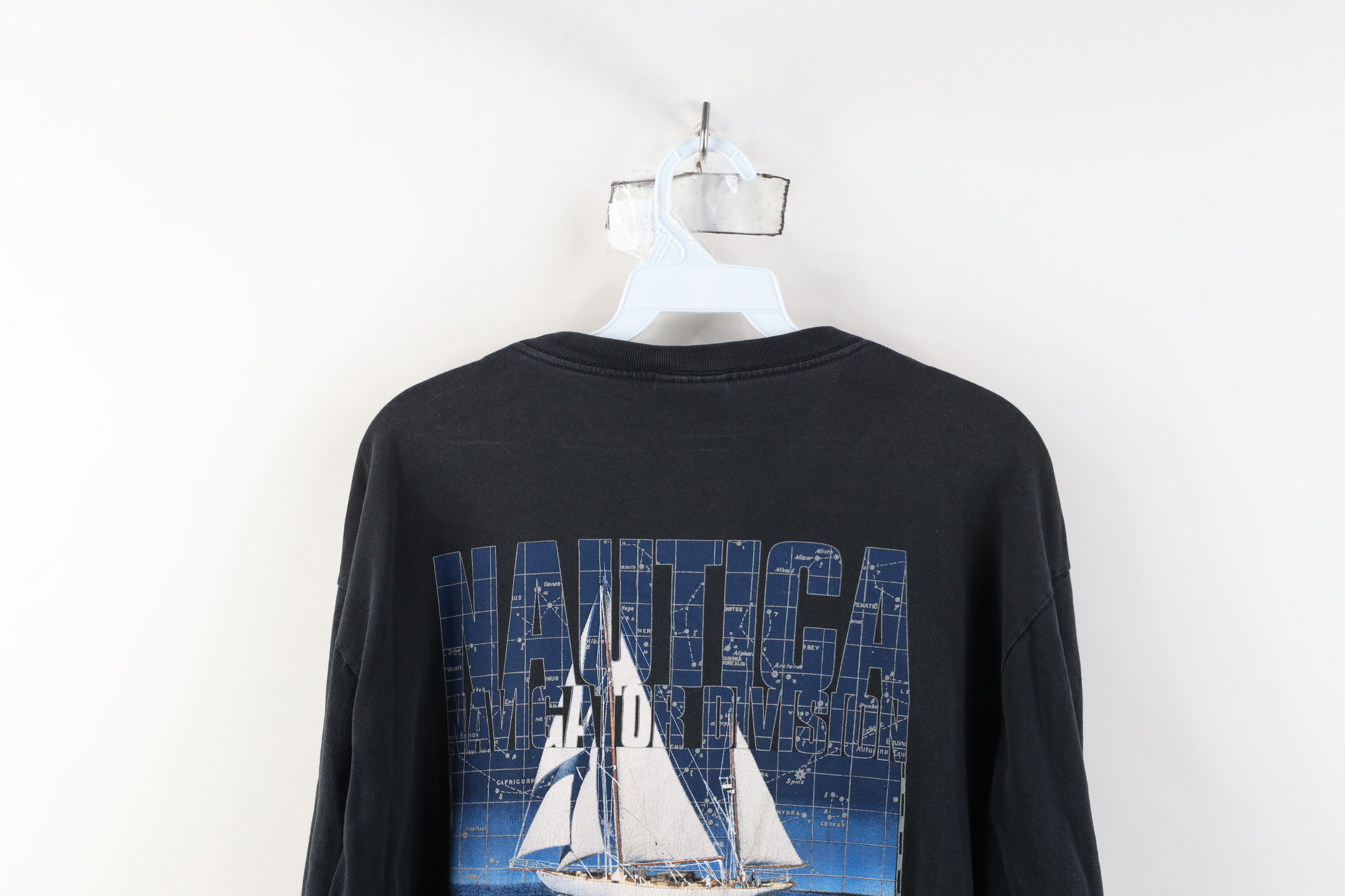 Nautica Vintage 90s Nautica Spell Out Sailing Long Sleeve T-Shirt Size US XL / EU 56 / 4 - 15 Thumbnail