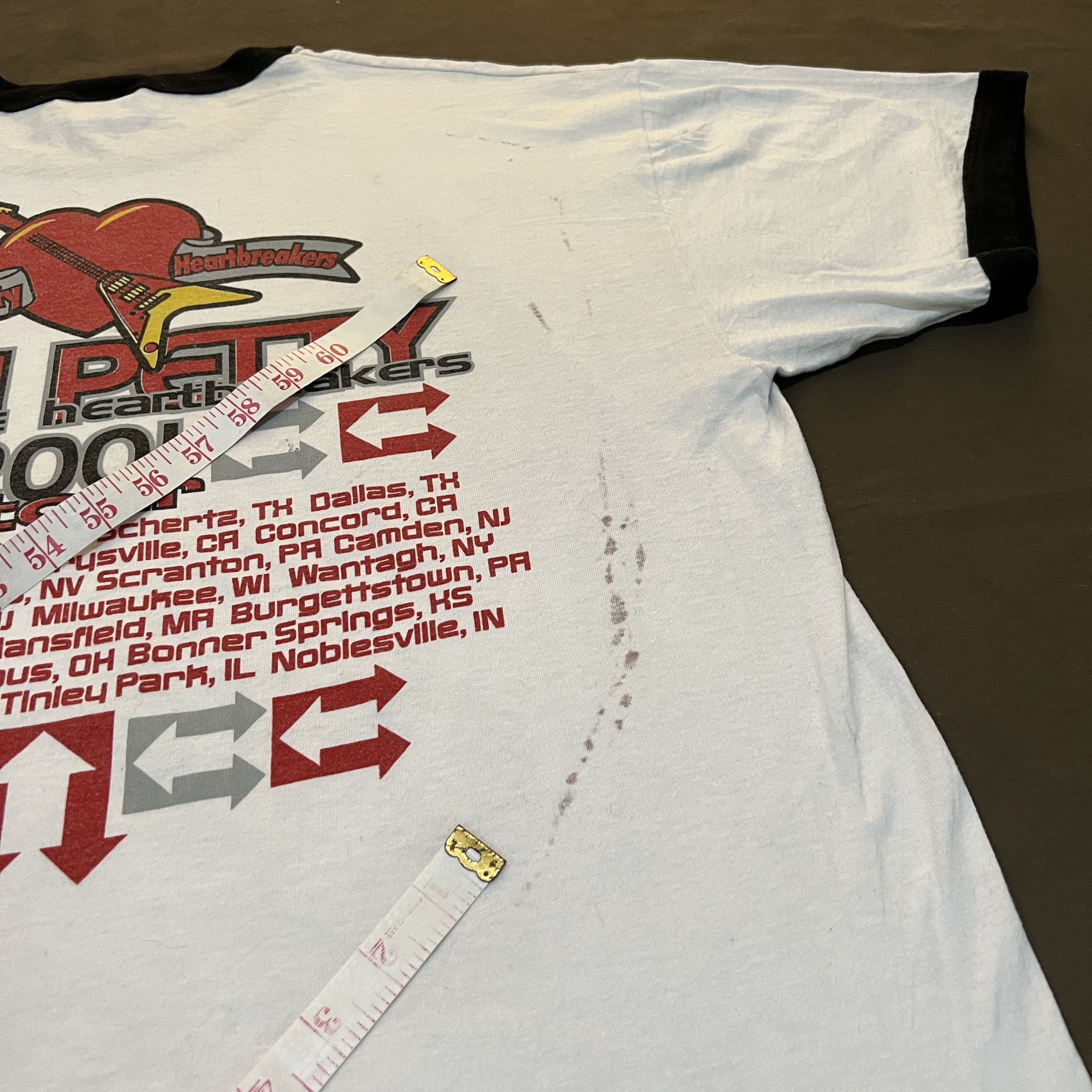 Vintage 2001 Tom Petty & Heartbreakers Tour Promo Tee XL