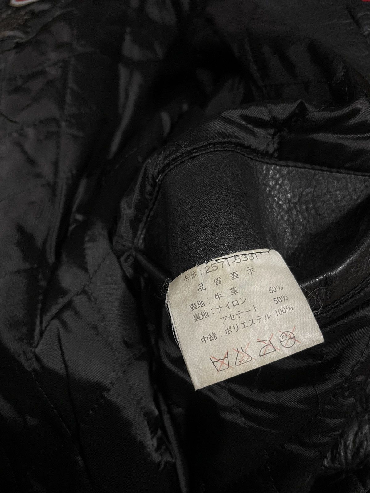 Vintage Vtg Lucky Strike Big Logo Leather Jacket Size US S / EU 44-46 / 1 - 17 Thumbnail