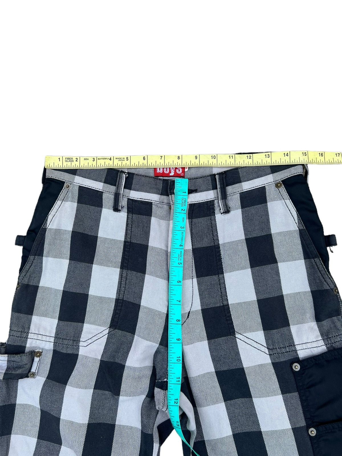 Japanese Brand VTG BATSU BOYS Japan Plaid Check Modular Bondage Trouser Size US 29 - 6 Thumbnail
