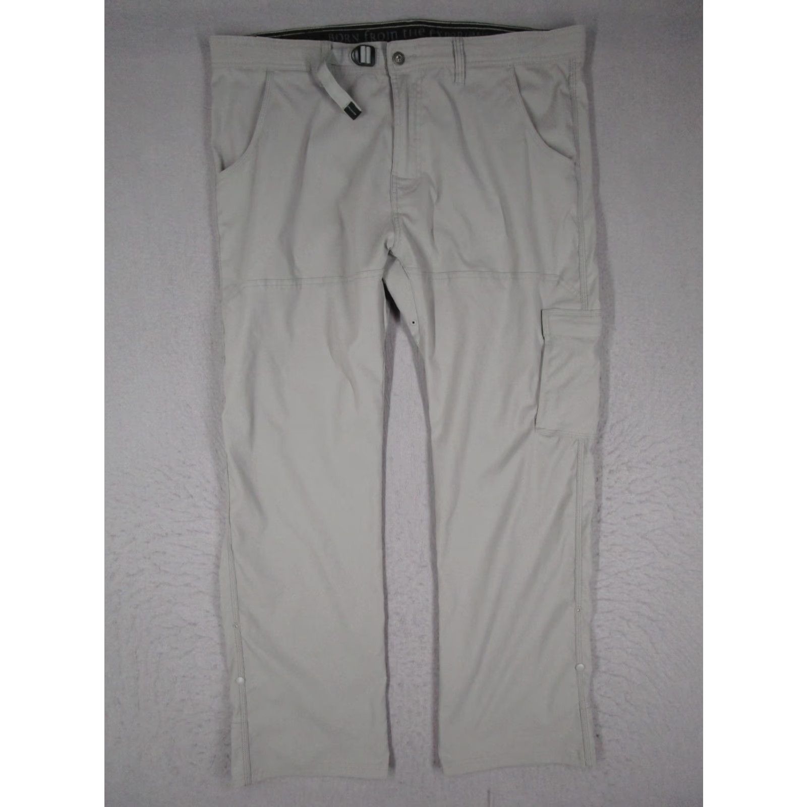 Prana prAna Pants Mens 40x31 Gray Zion Stretch Hiking Cargo Nylon Travel M4ST32116 Size US 40 / EU 56 - 2 Thumbnail