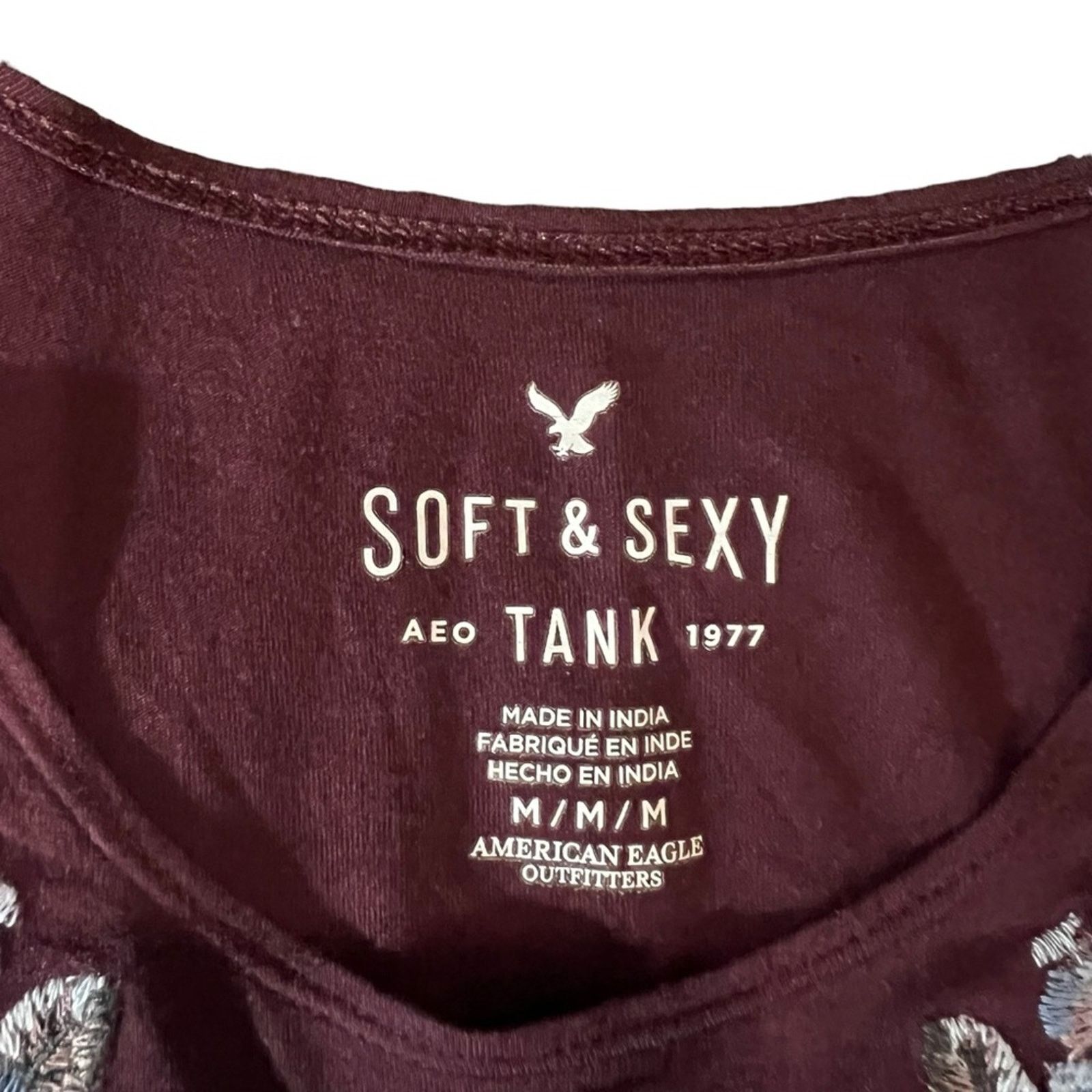 American Eagle Outfitters American Eagle Outfitters Tank Top Womens Medium Burgundy Size M / US 6-8 / IT 42-44 - 4 Thumbnail