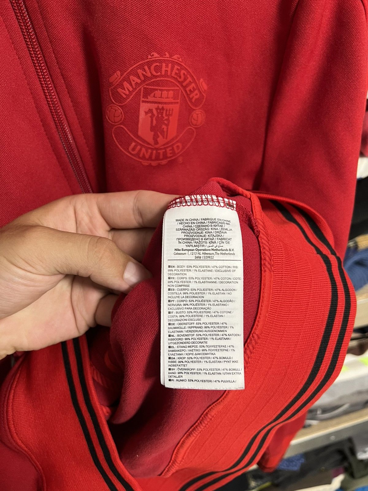 Nike Nike Manchester United 2012 Football Soccer Track Top Jacket Size US M / EU 48-50 / 2 - 7 Thumbnail