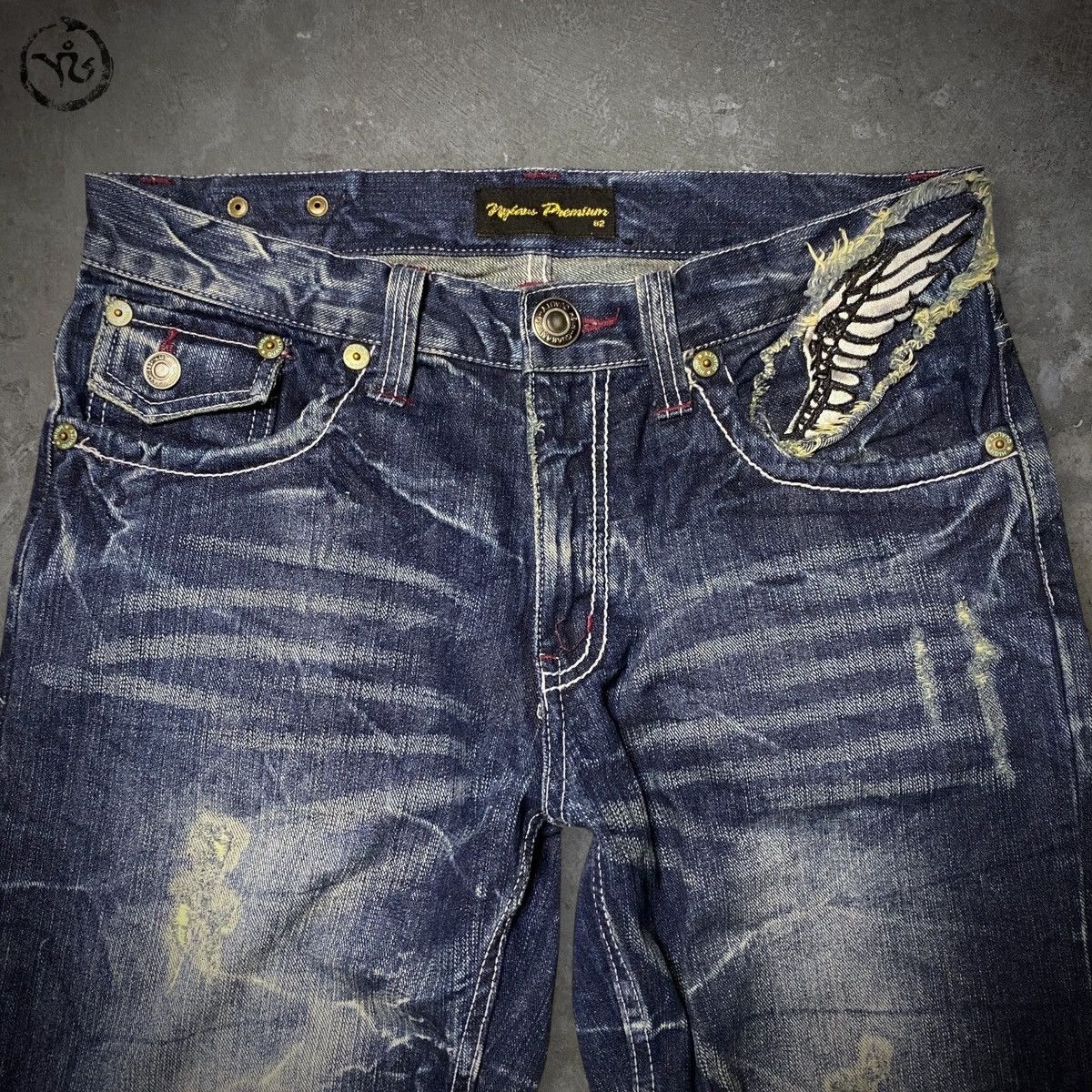 Other Nylaus Freedom Wings Spiral Cut Jeans Size US 32 / EU 48 - 2 Thumbnail